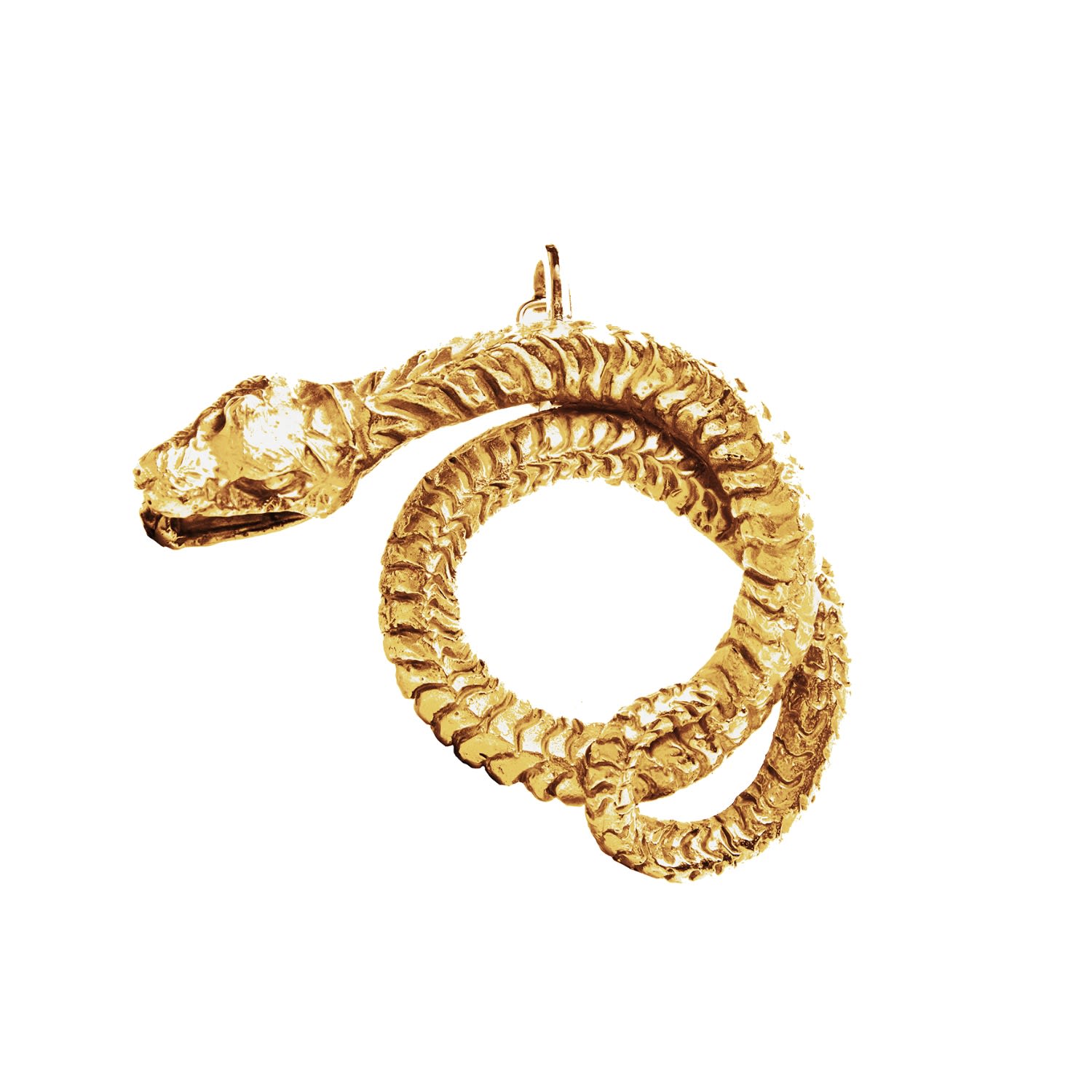 Gold Snake Clip-On Charm