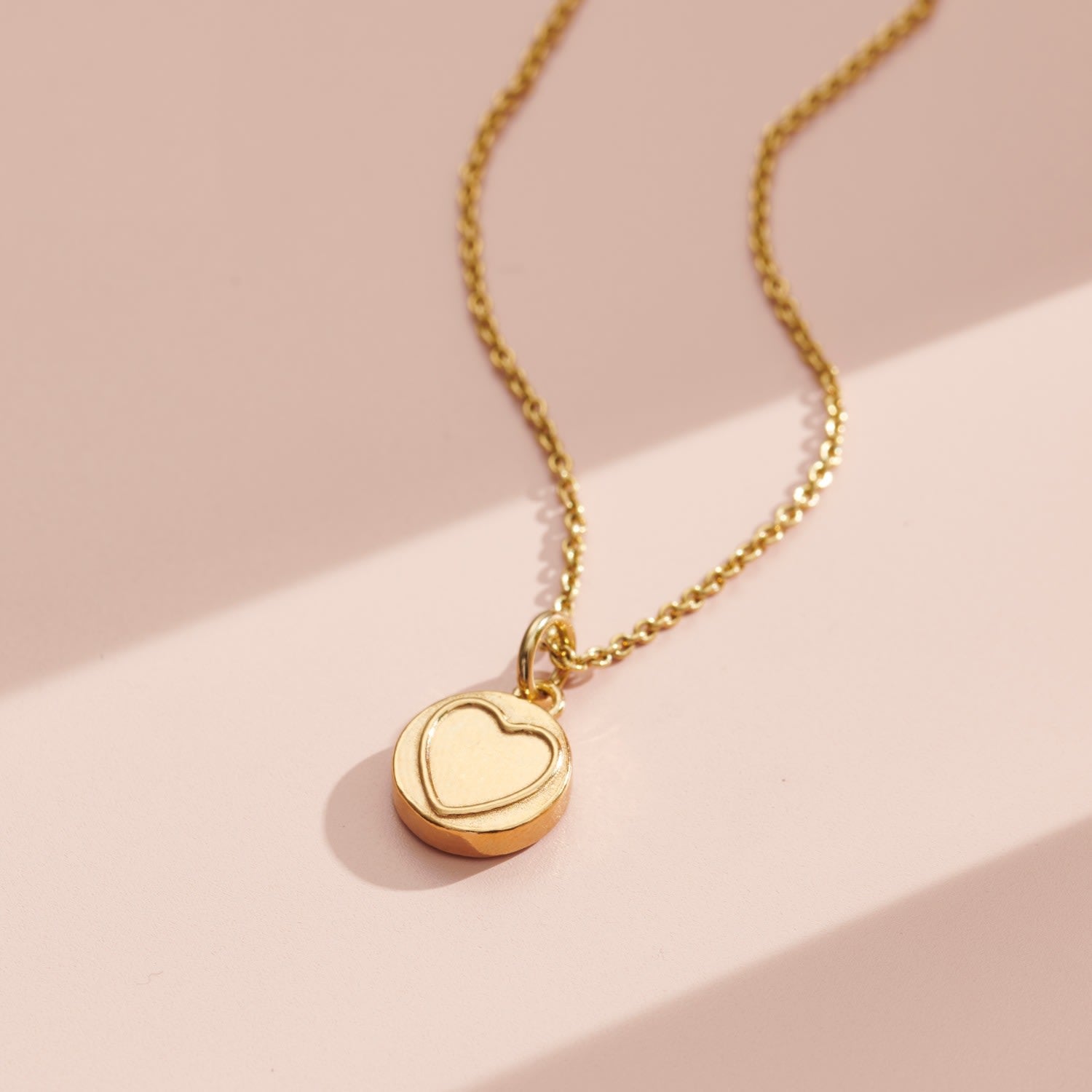 Yellow Gold Plated Mini Sweetheart Necklace