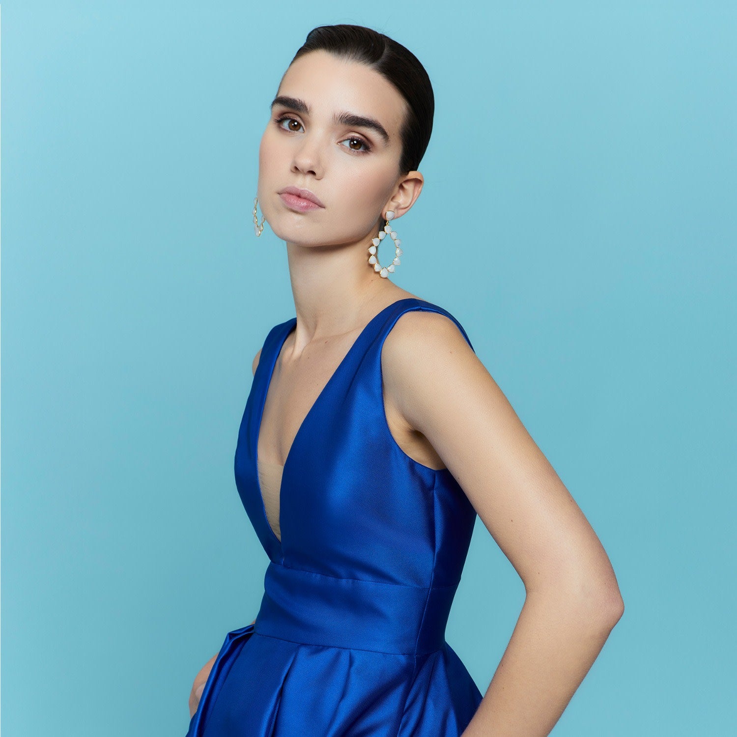 Palmira White Earrings