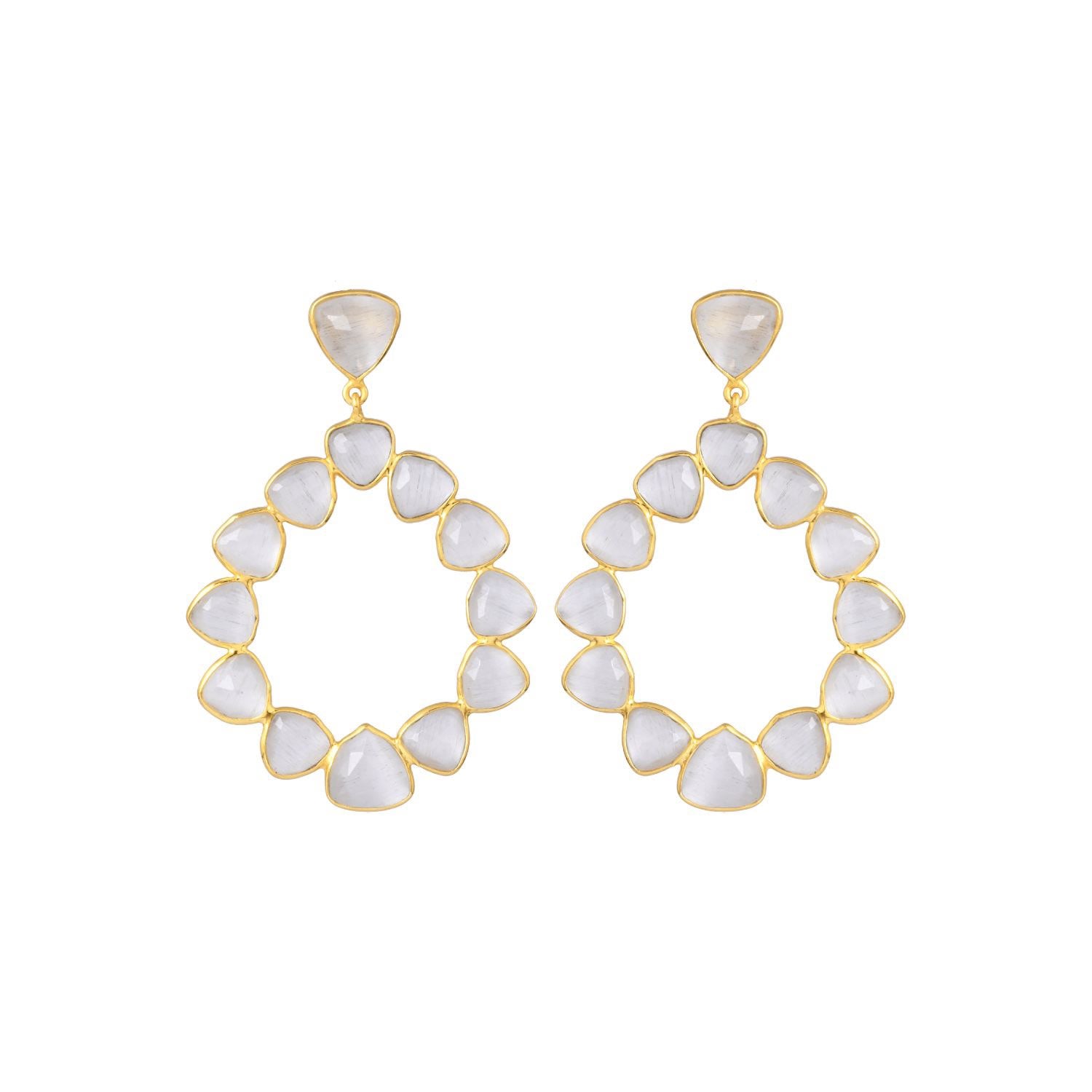 Palmira White Earrings