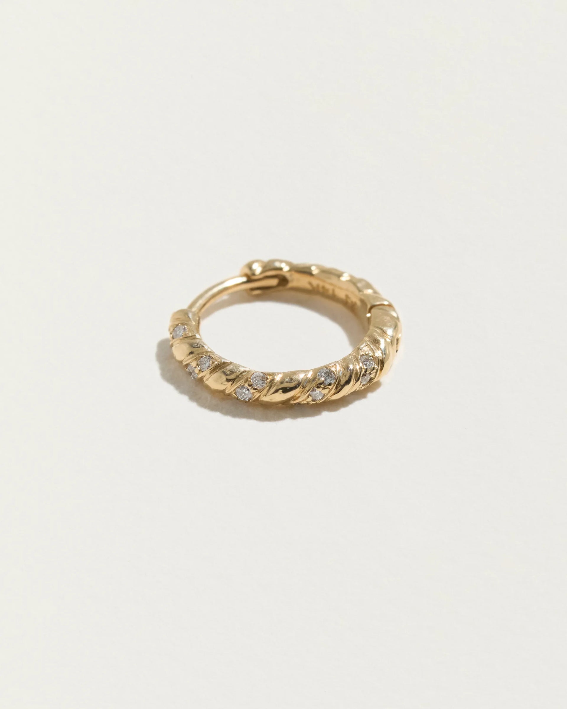 10mm Pavé Rope Huggies