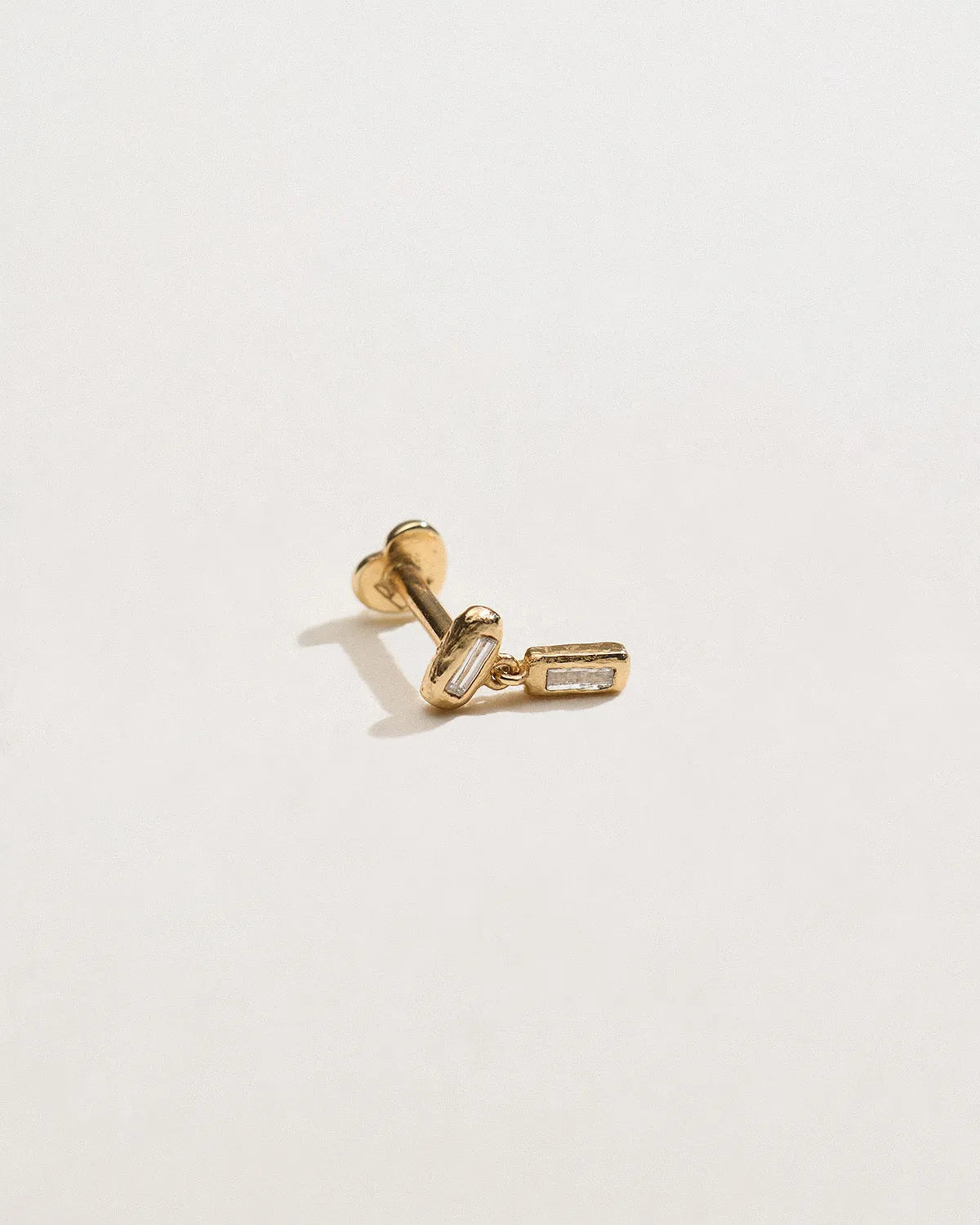 Double Baguette Stud