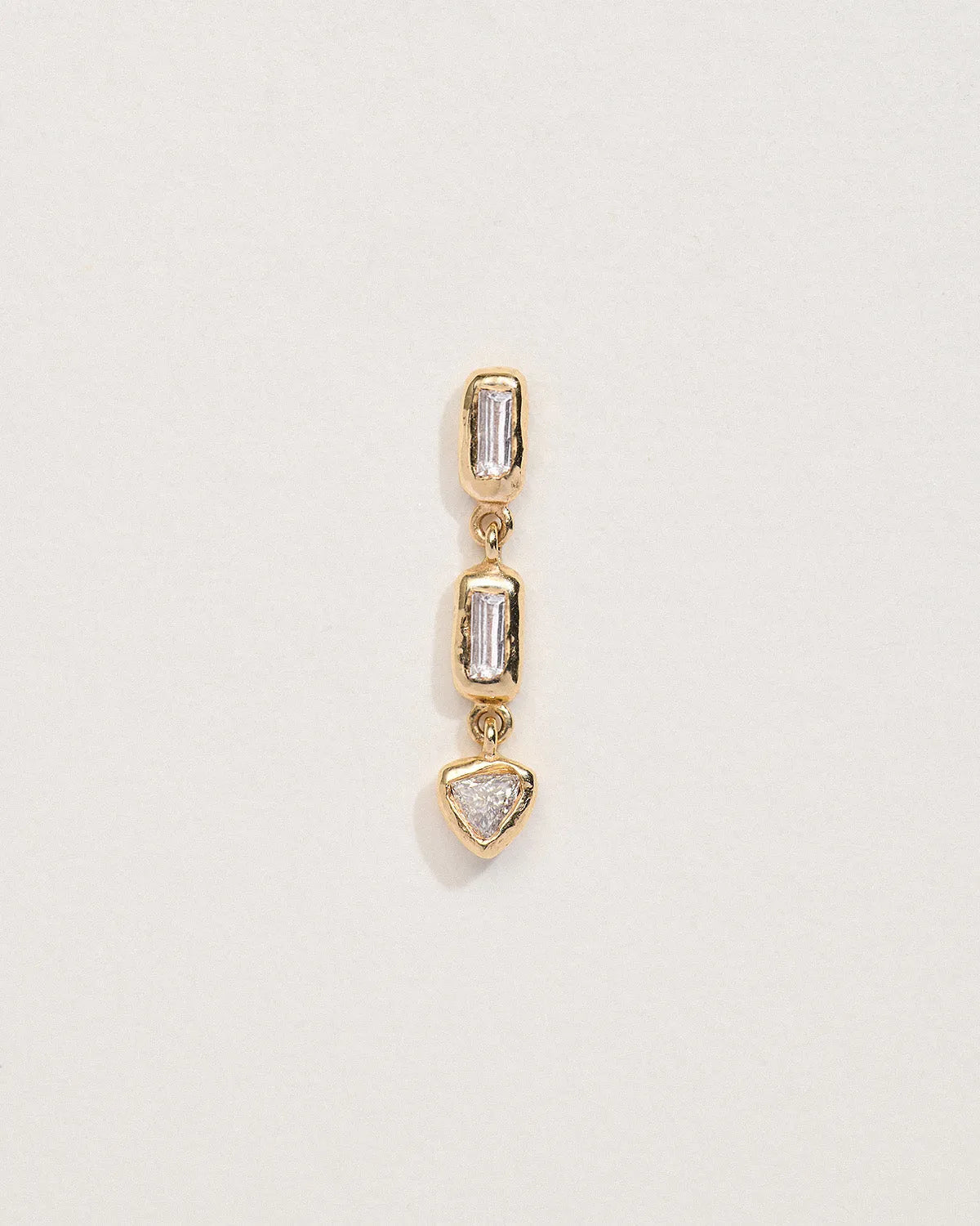 Baguette Triangle Stud