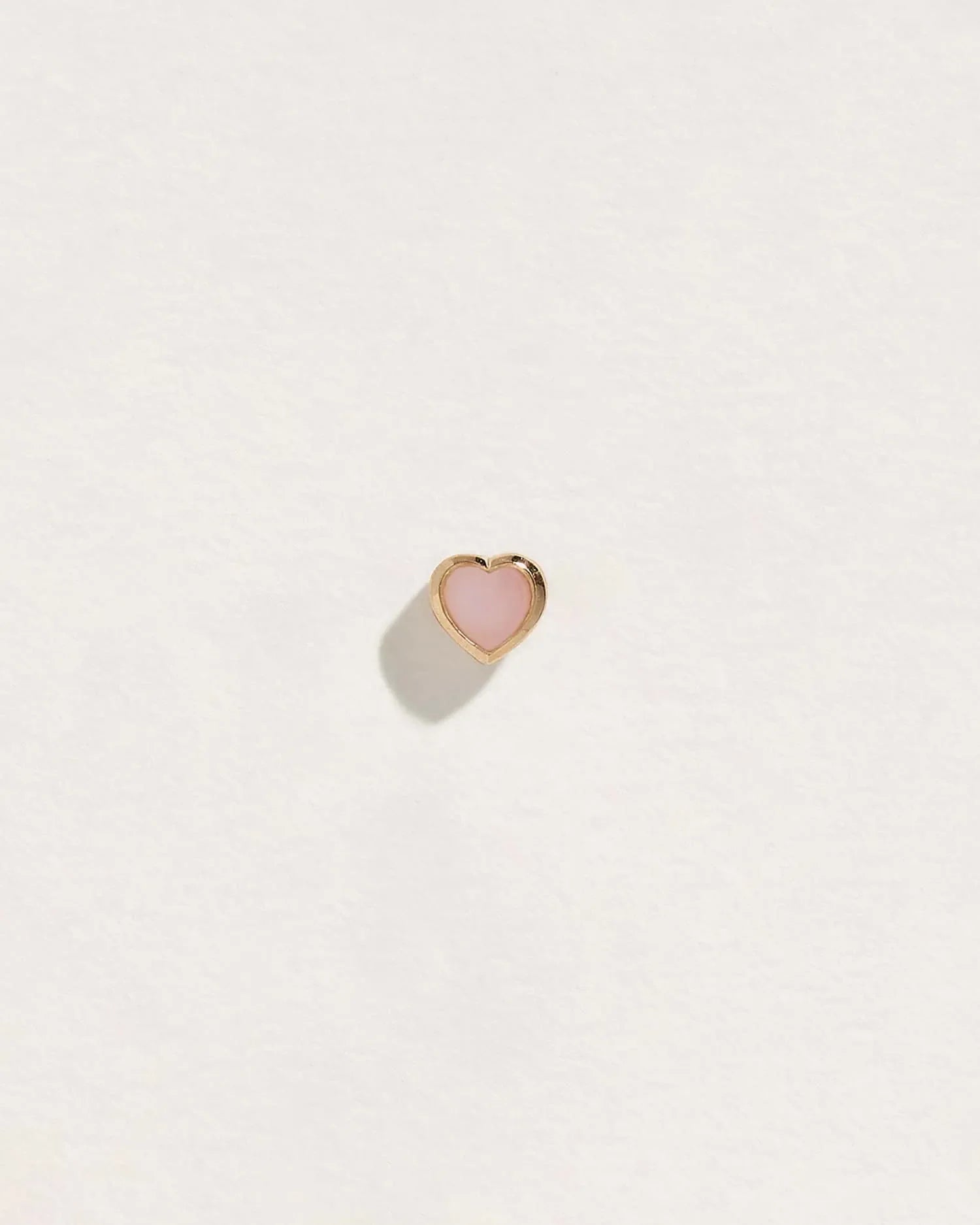 Bezel Heart Stud