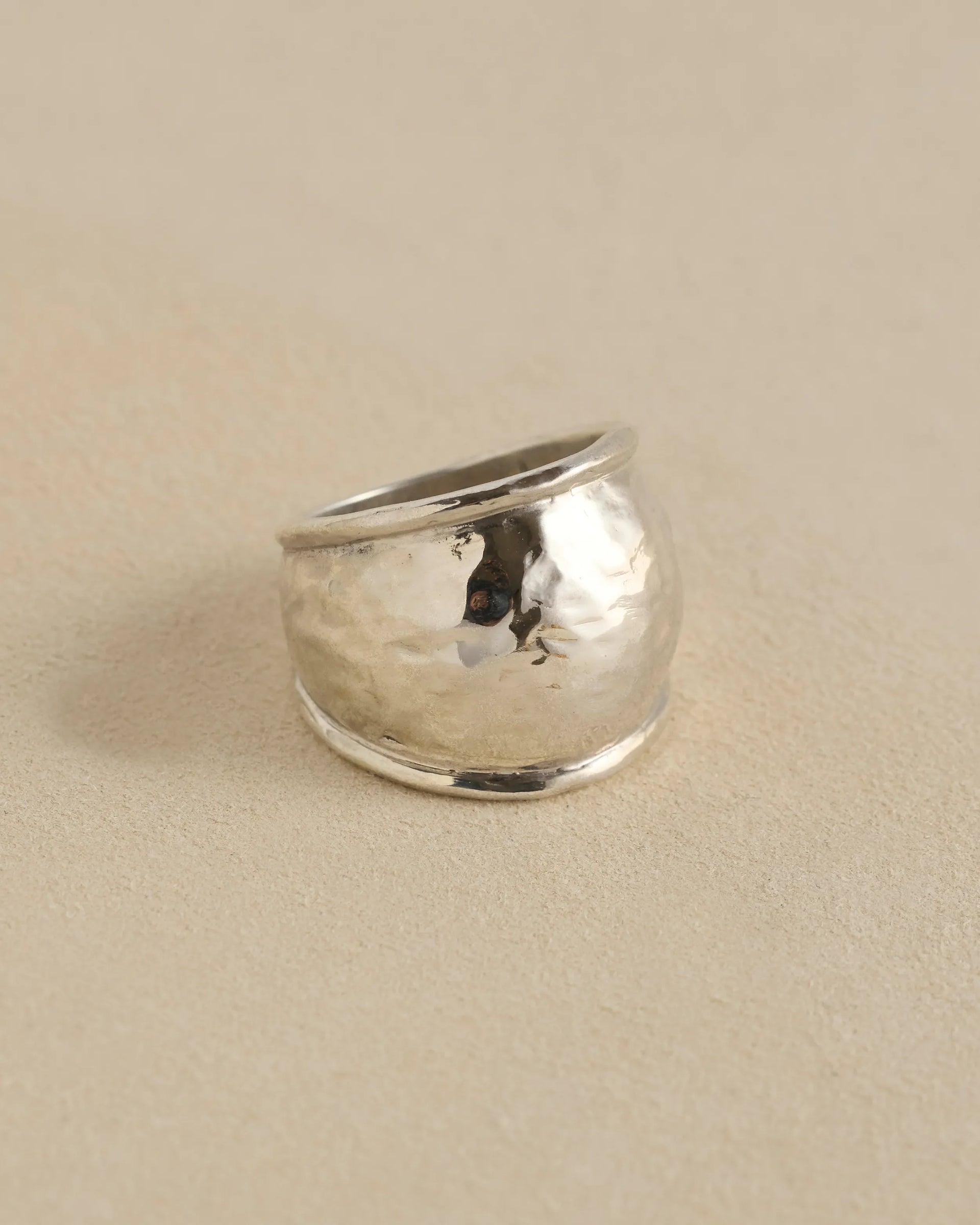 Hammered Radius Ring