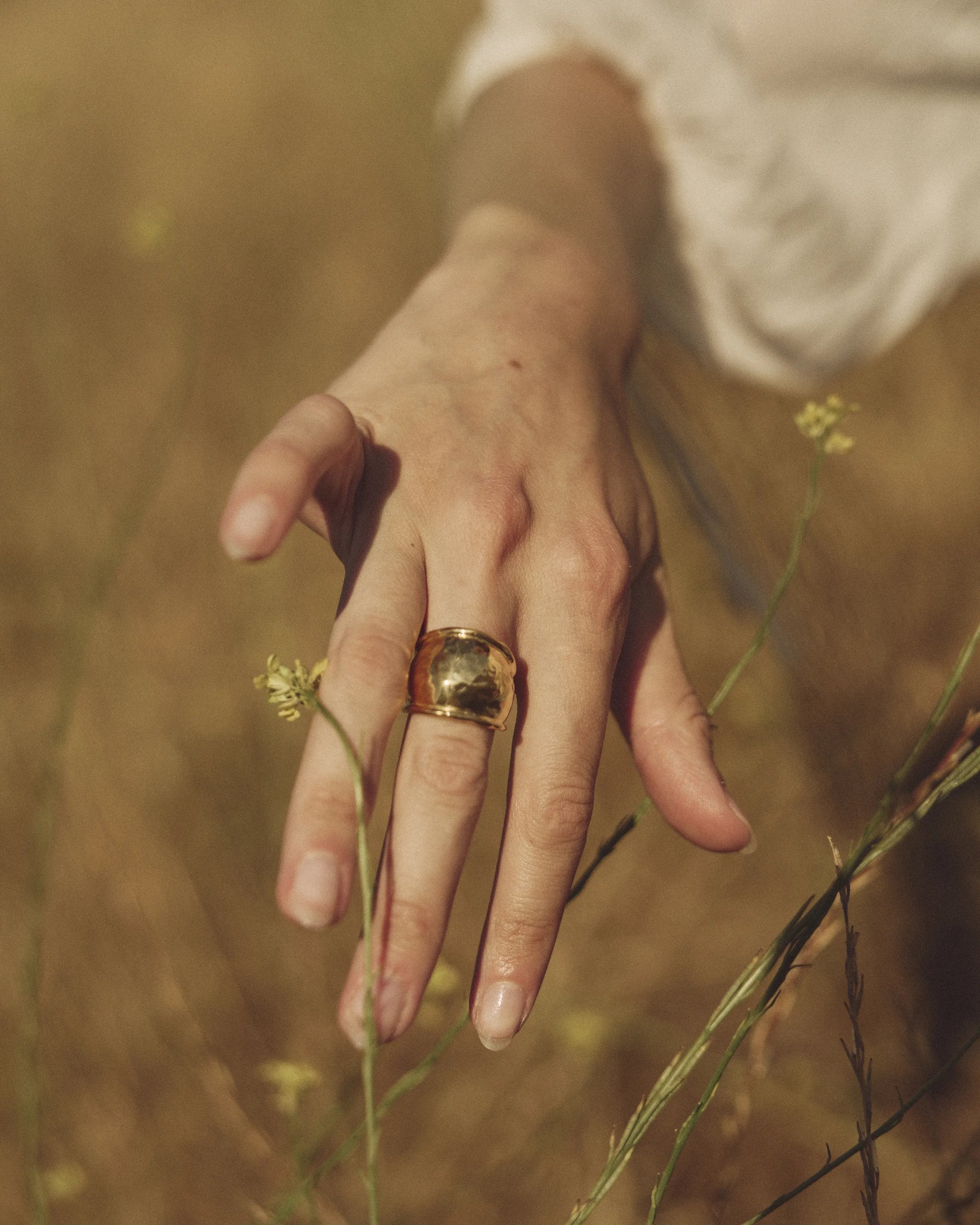 Hammered Radius Ring