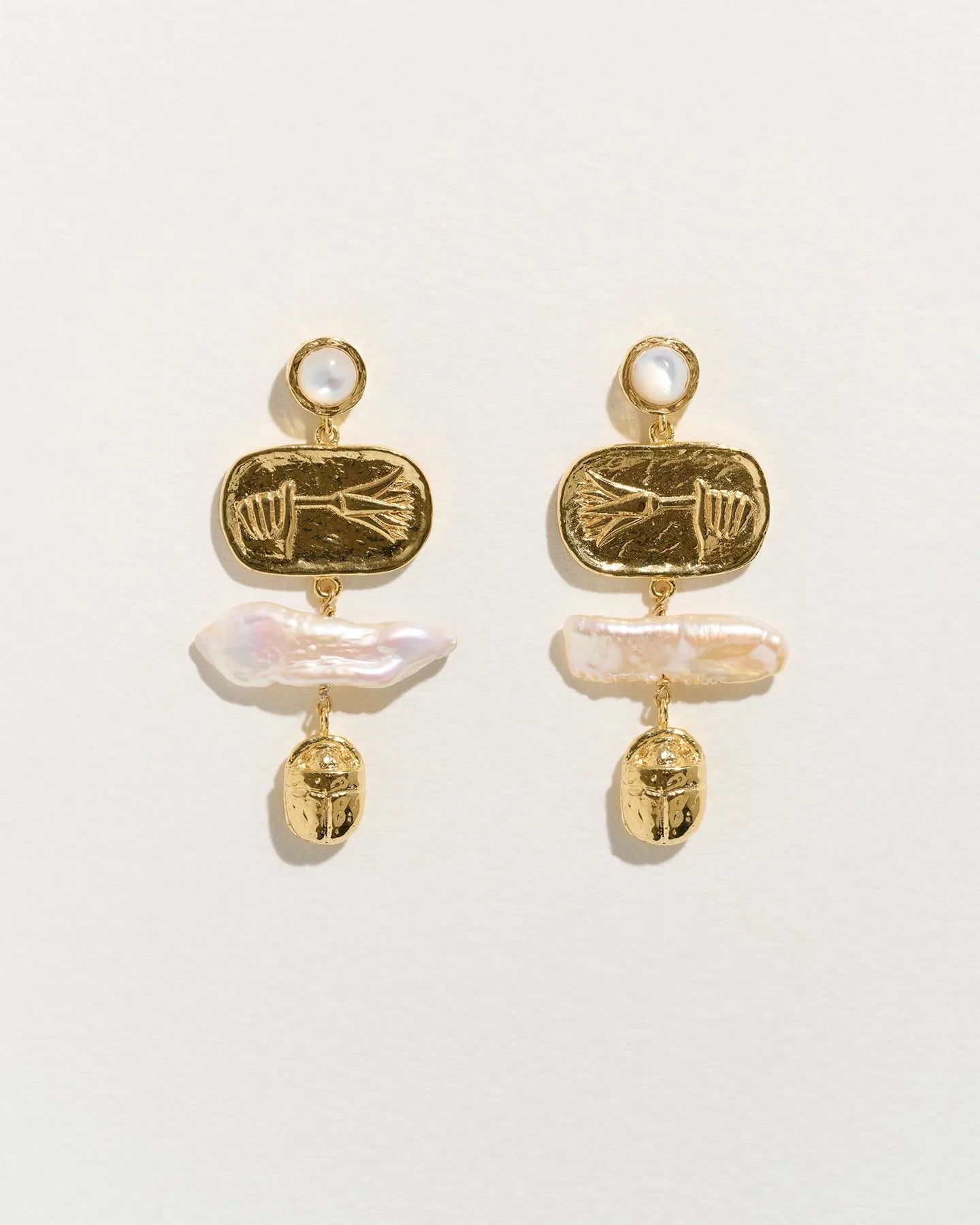 Lotus Drop Earrings