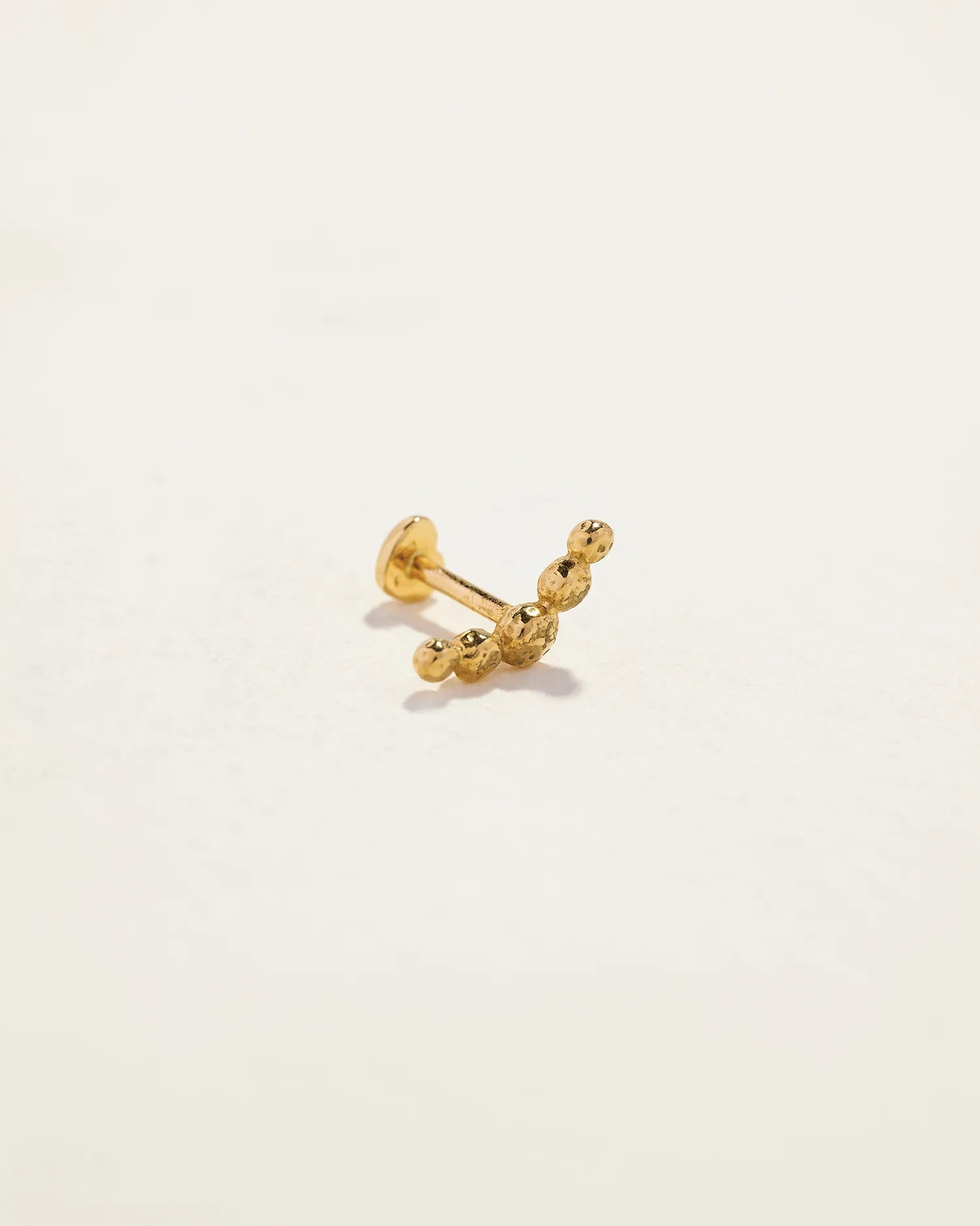 Molten Crescent Stud