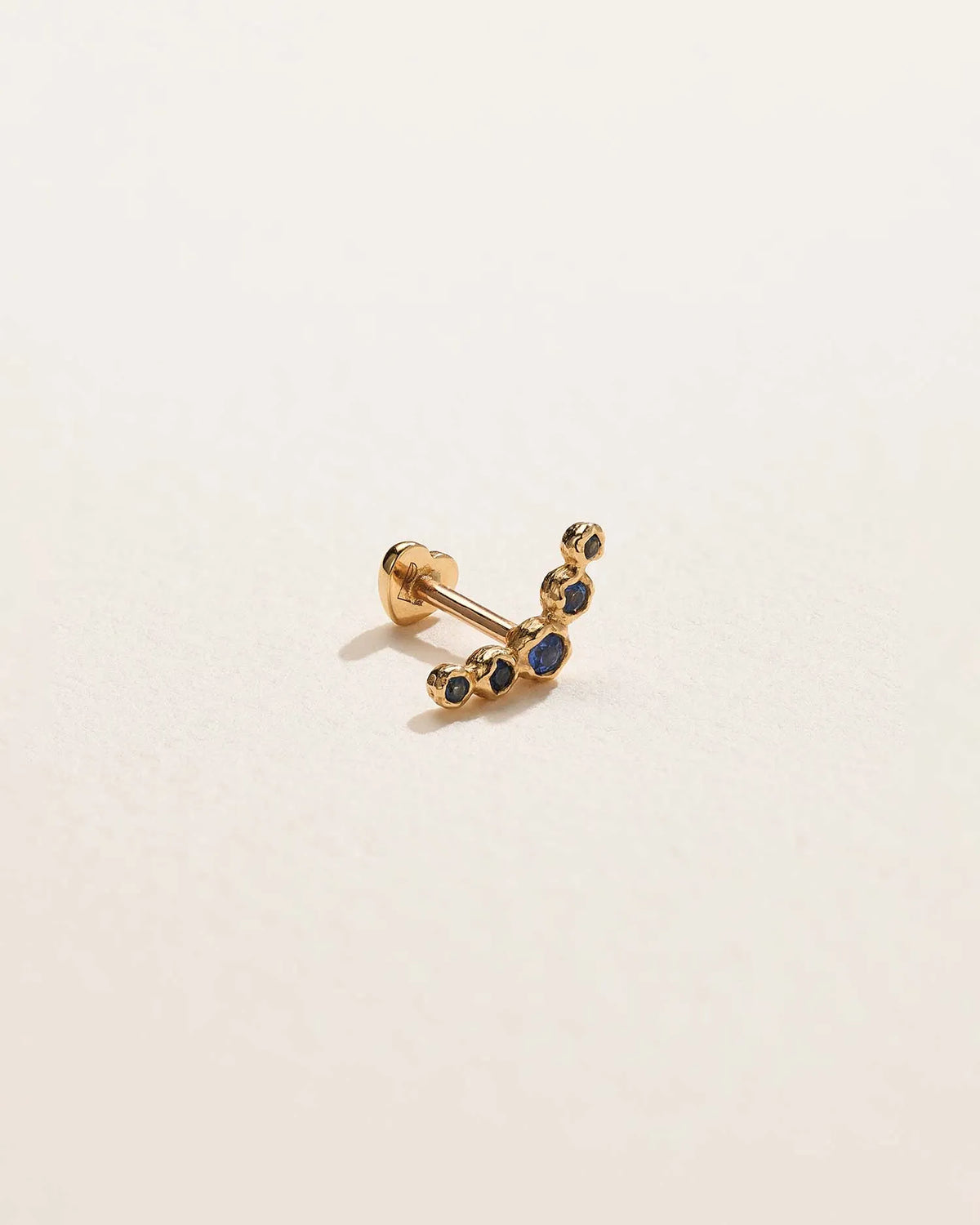 Molten Crescent Stud