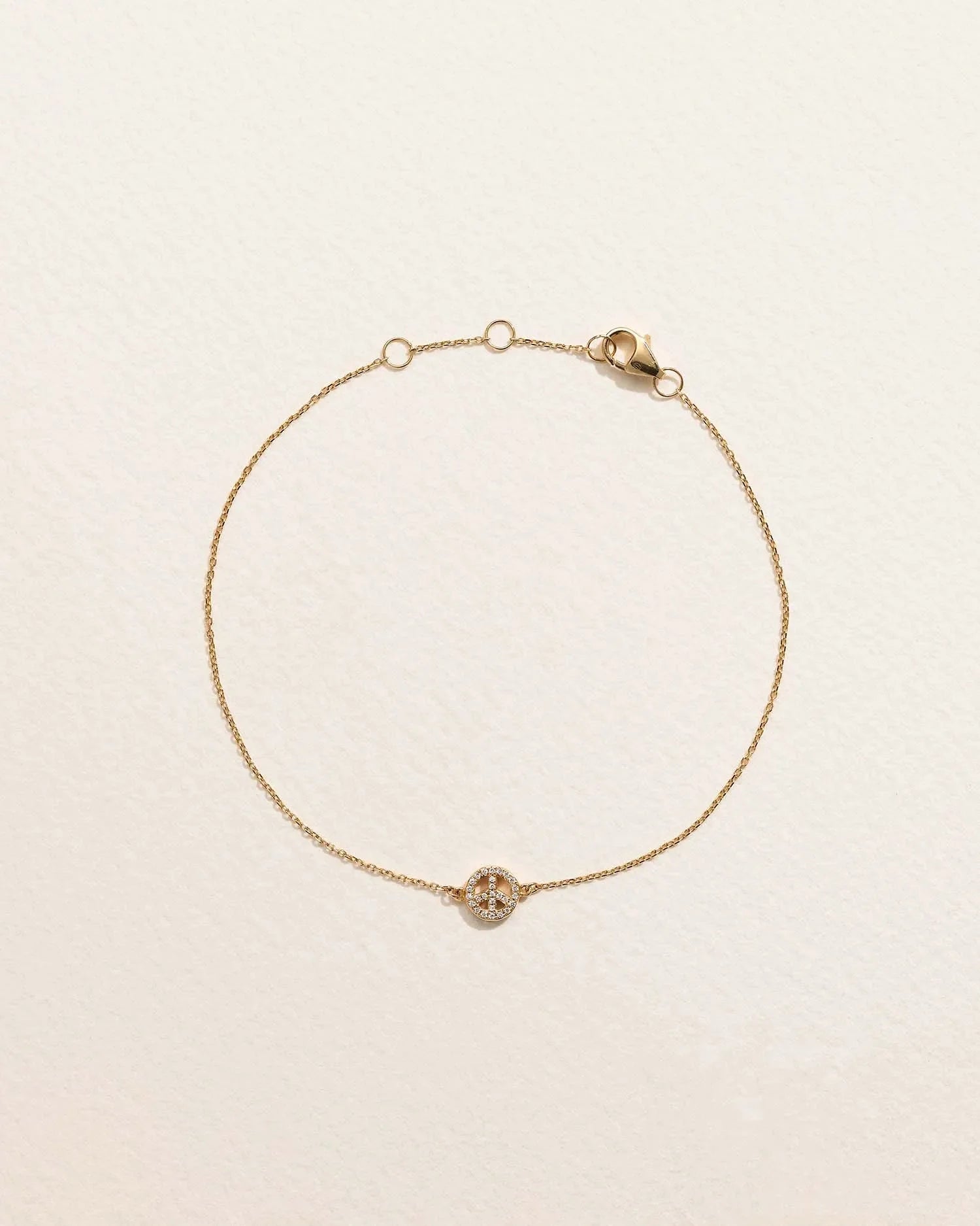 Pavé Peace Bracelet