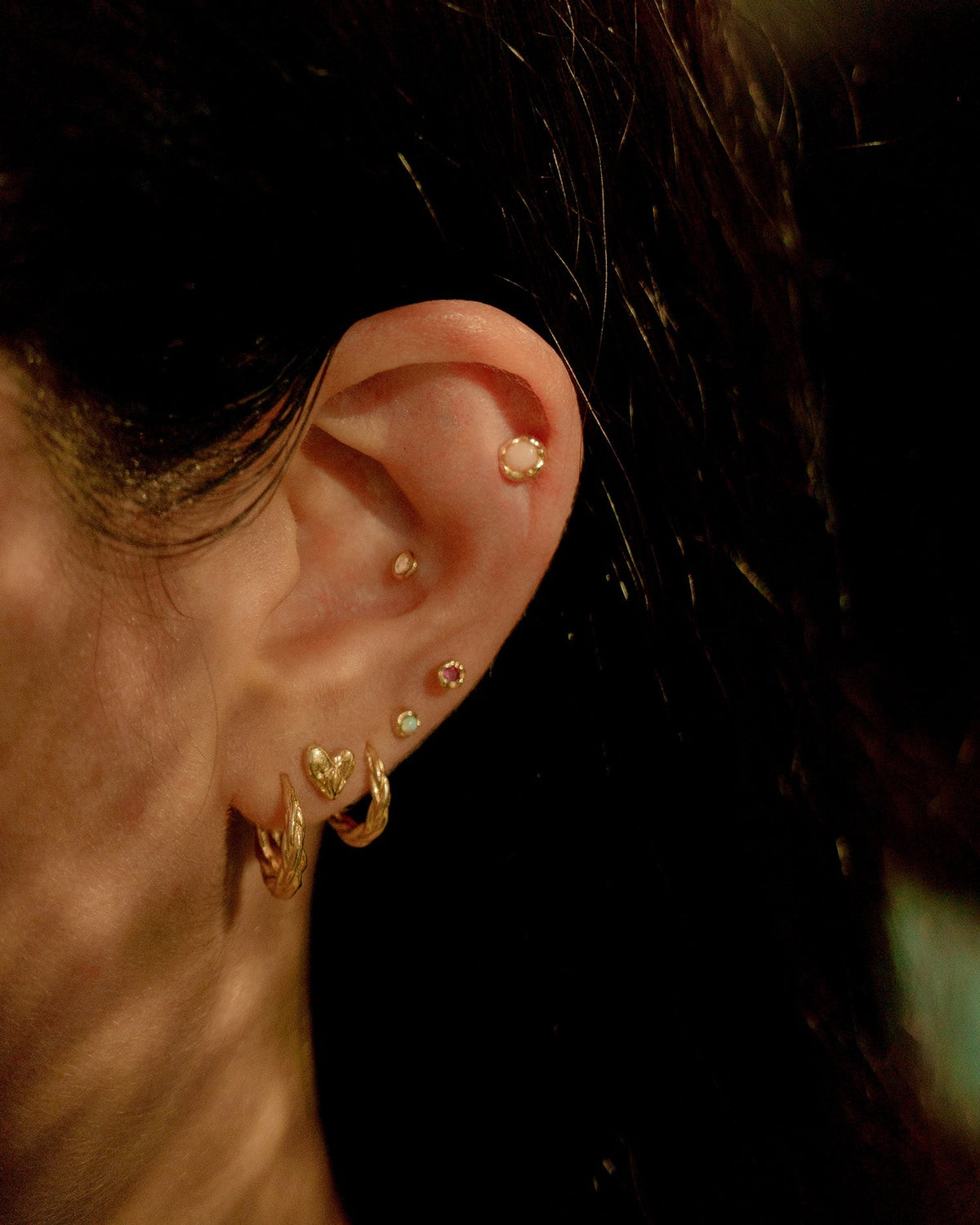 Petite Nugget Stud - Push Pin