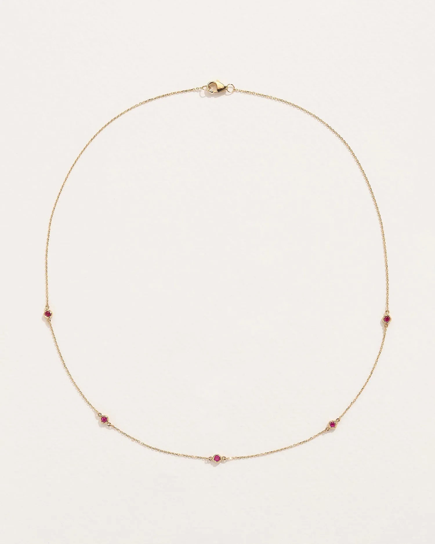 Ruby Station Necklace