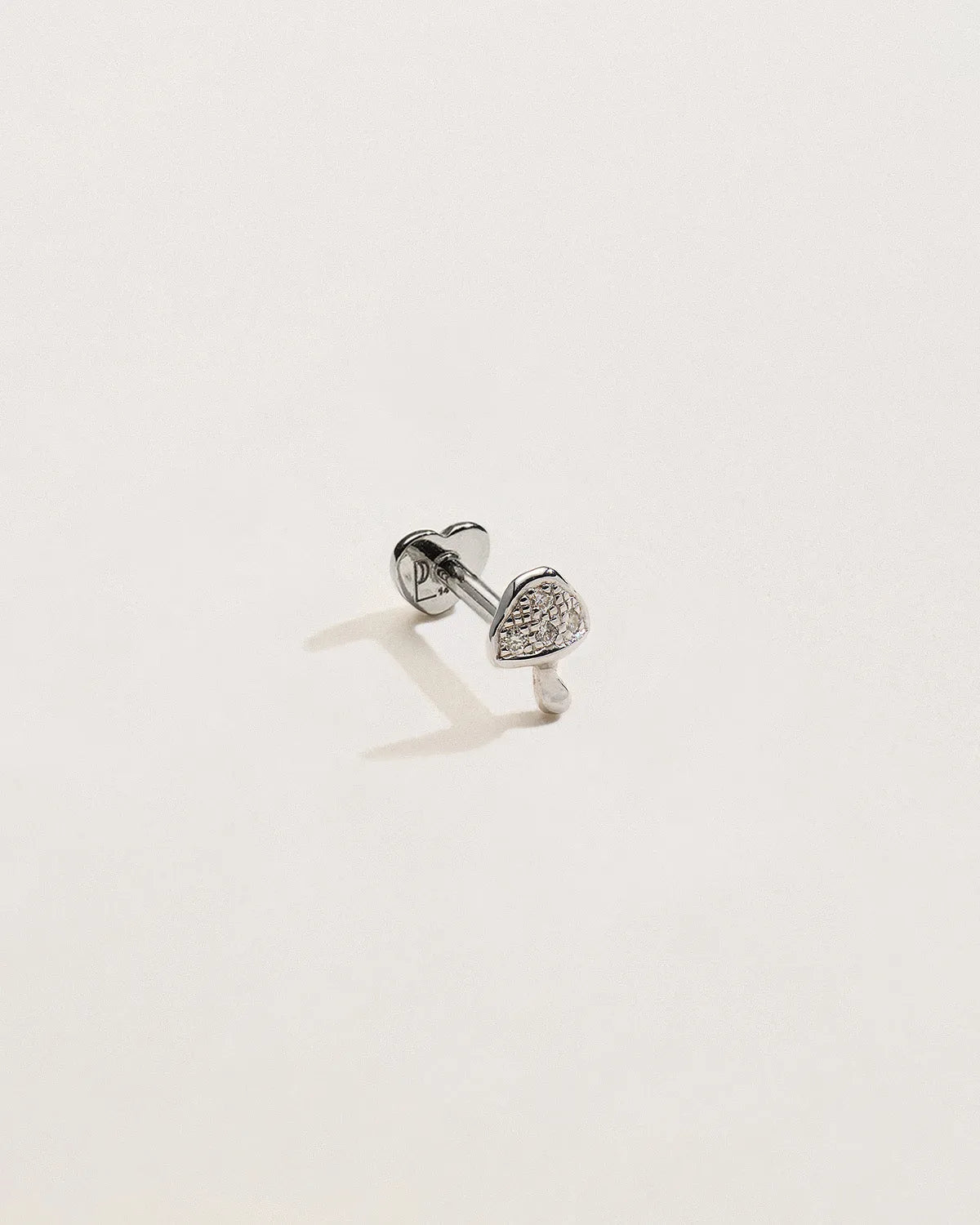 Tiny Pavé Mushroom Stud