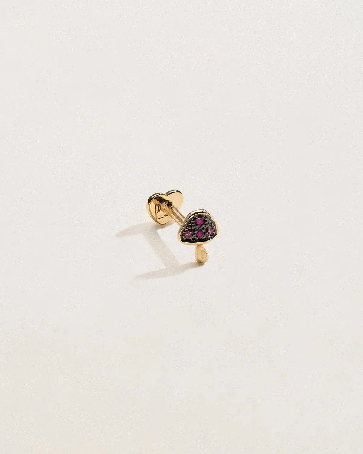 Tiny Pavé Mushroom Stud