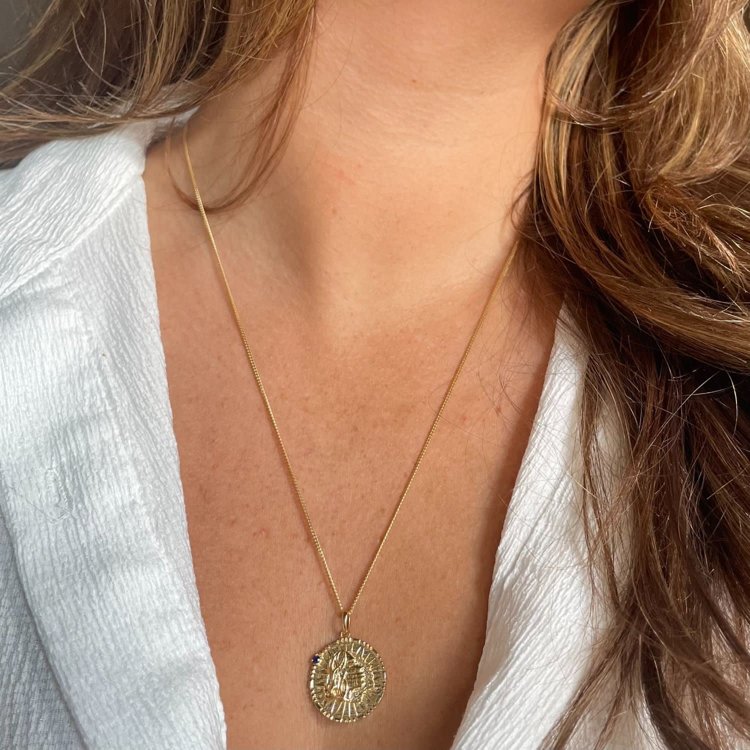 Papyrus Zodiac Vermeil Gemini Pendant