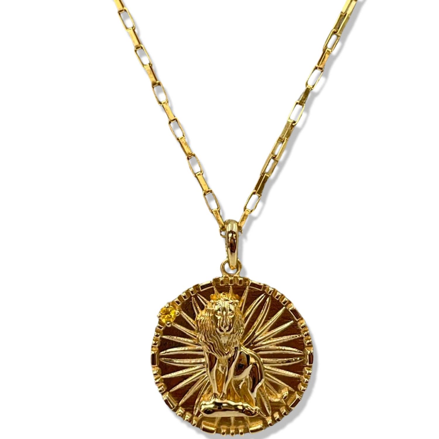 Papyrus Zodiac Vermeil Leo Pendant
