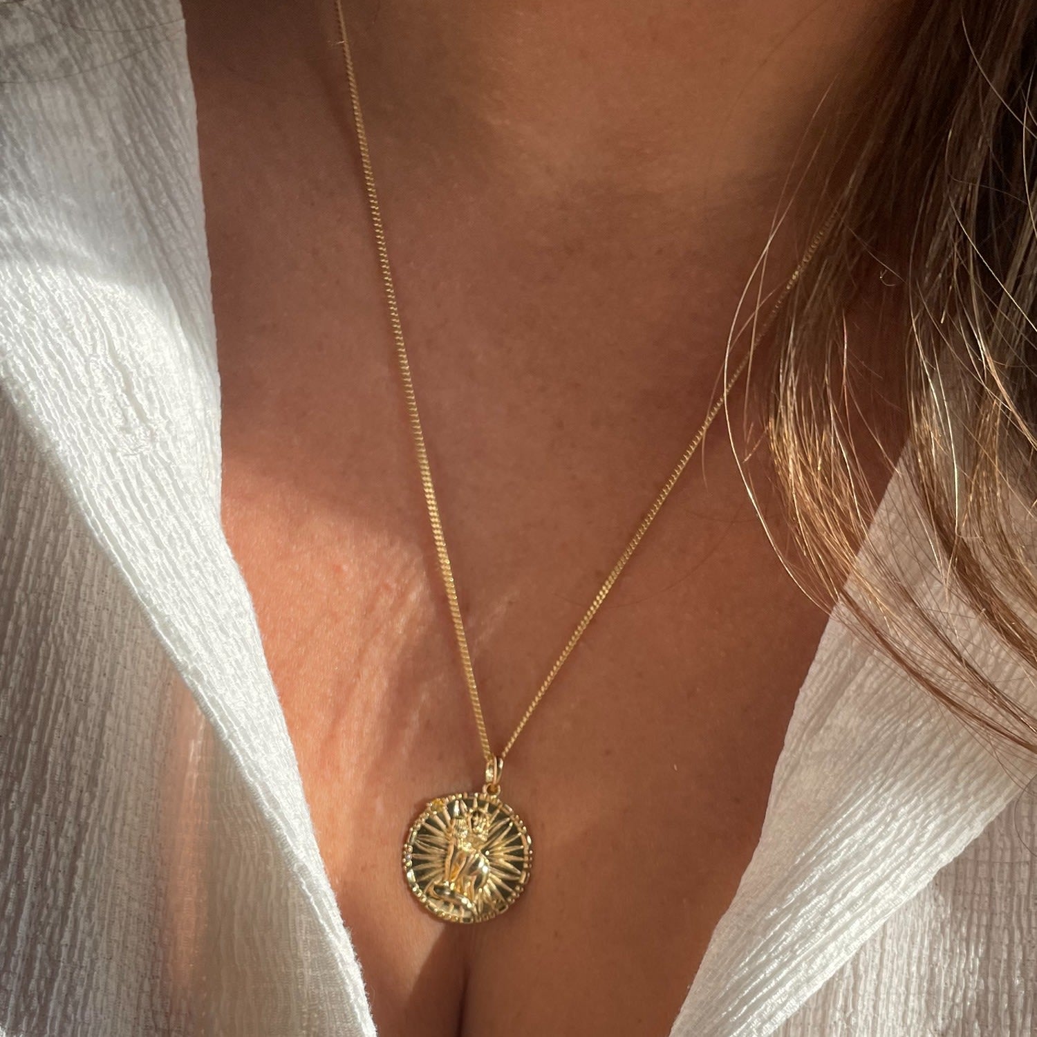 Papyrus Zodiac Vermeil Leo Pendant