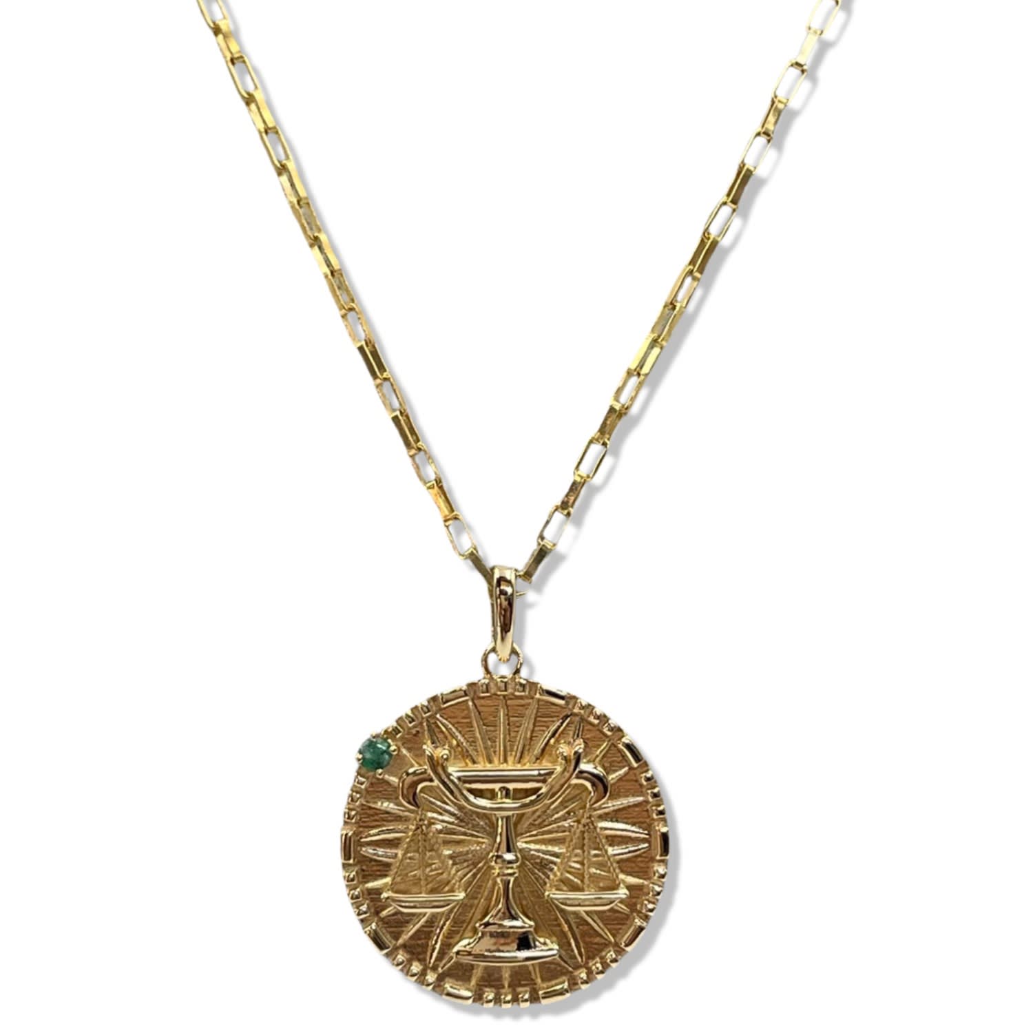 Papyrus Zodiac Vermeil Libra Pendant