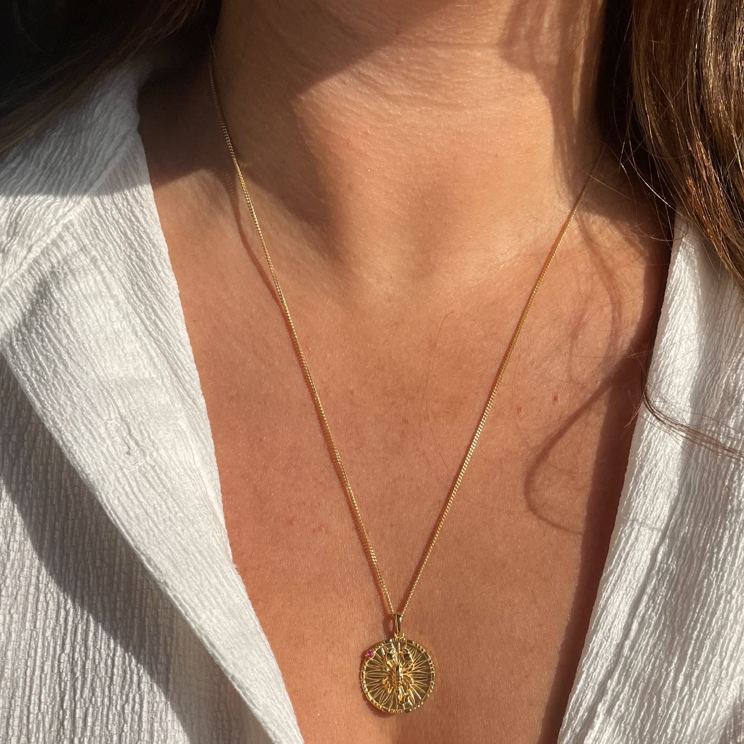 Papyrus Zodiac Vermeil Scorpio Pendant