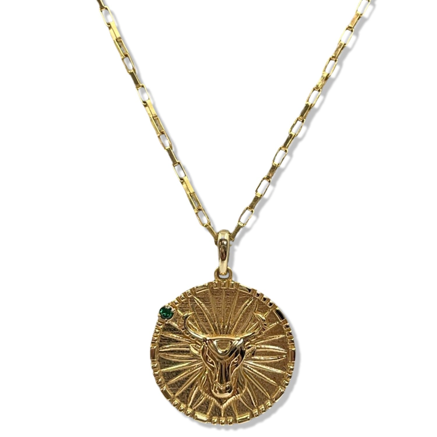 Papyrus Zodiac Vermeil Taurus Pendant