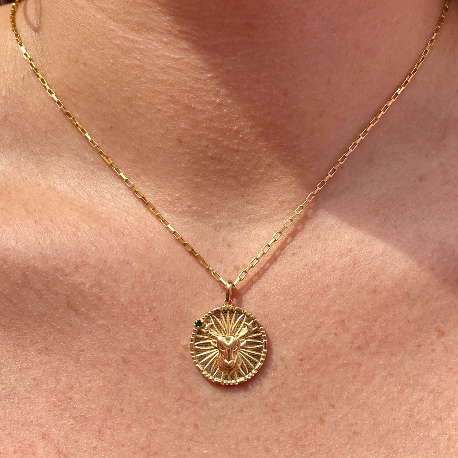 Papyrus Zodiac Vermeil Taurus Pendant