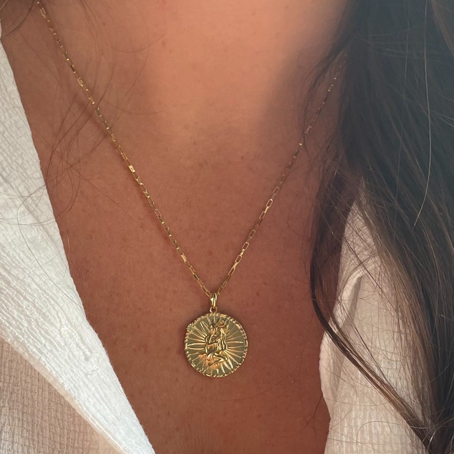 Papyrus Zodiac Vermeil Virgo Pendant