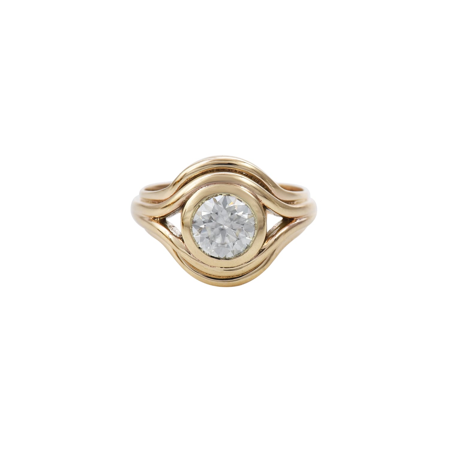 Parallel Moissanite Pinky Ring