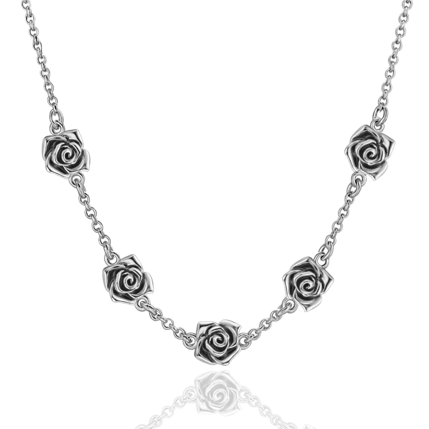 Parfum Necklace In Sterling Silver – Romantic Artisanal Style – Jewellery For Women