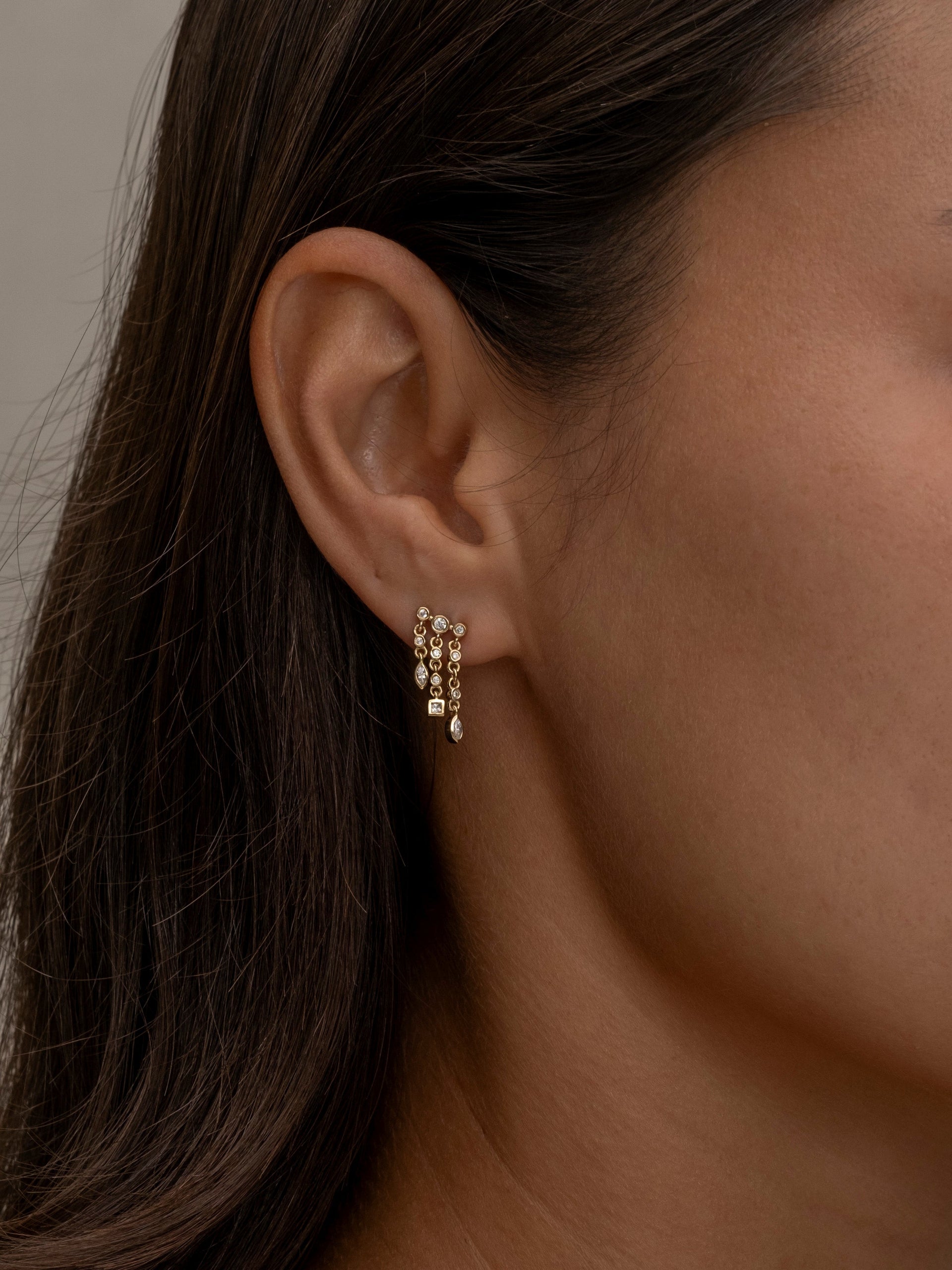 Paros Illusion Earrings Silver