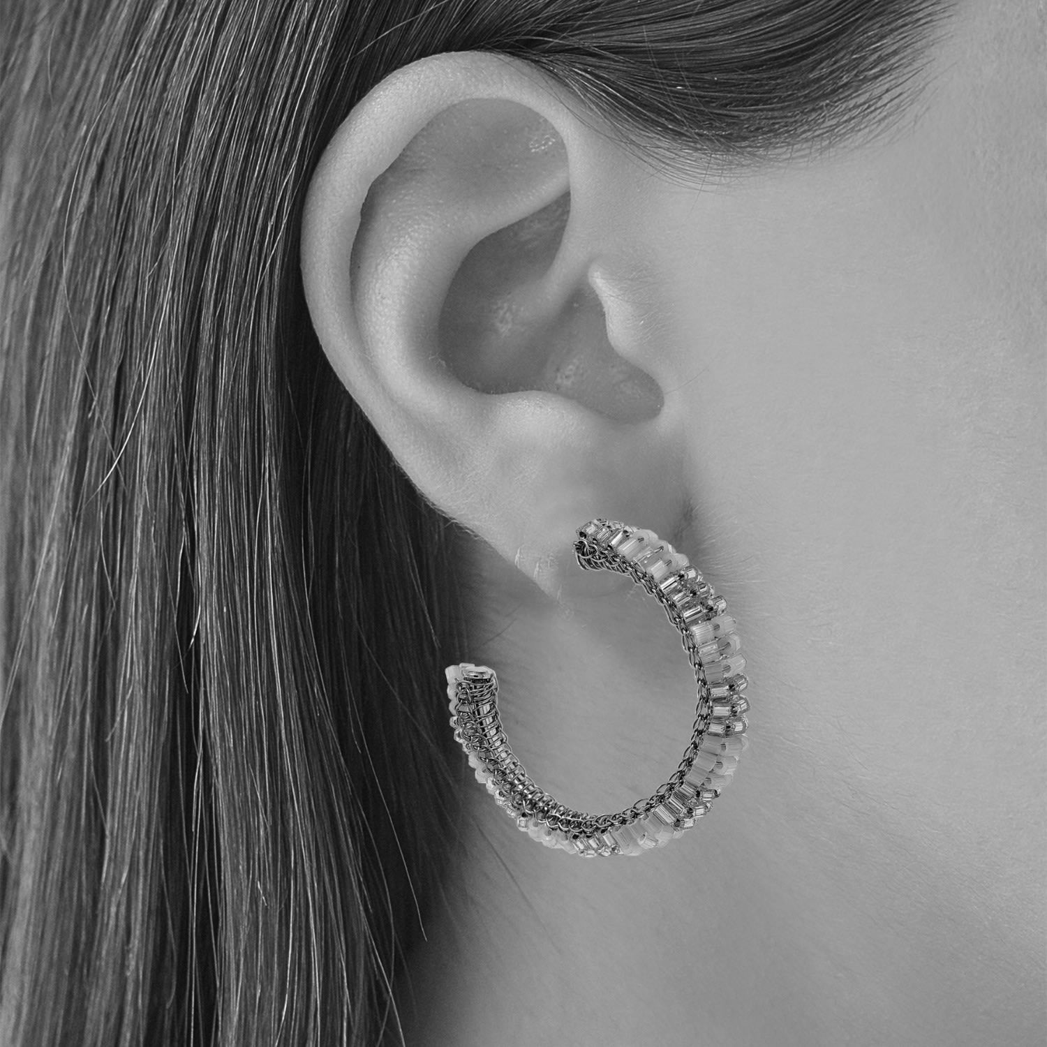 Pastel Mix Maya Hoops Handmade Crochet Earrings