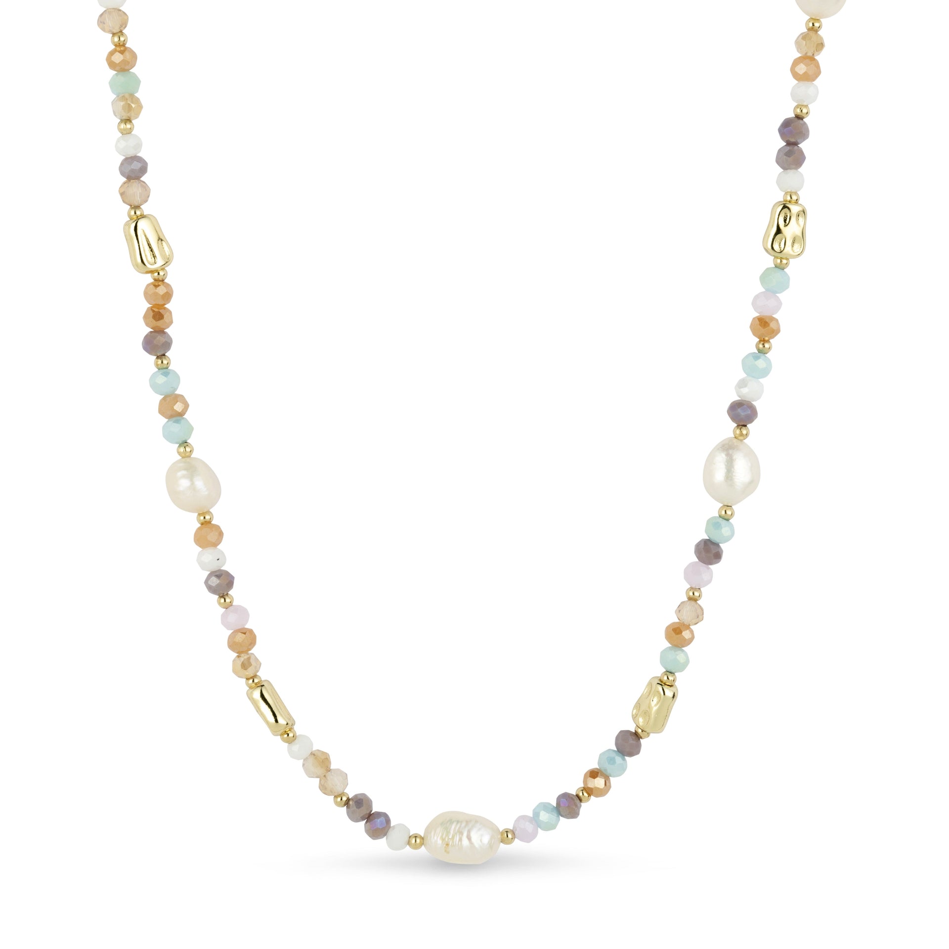 Pastels & Pearls Beaded Necklace