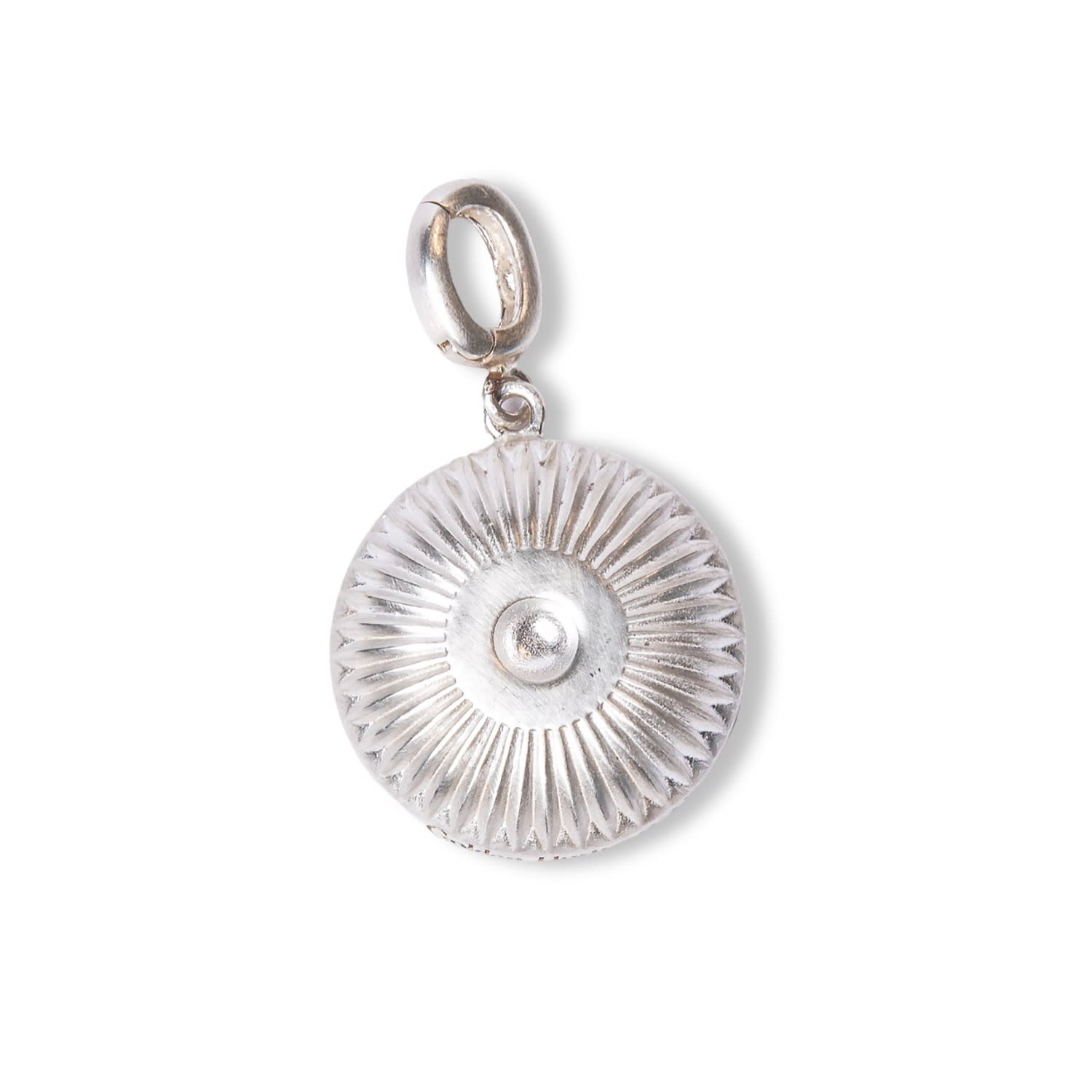Patera Bowl Charm Clip-On Silver Pendant