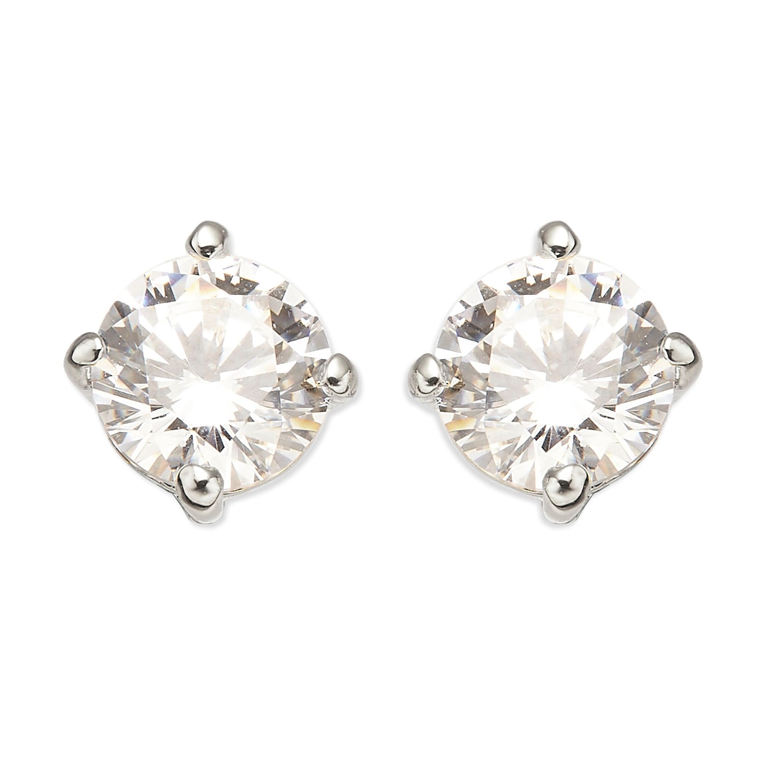 Patinum & Zirconia Earrings, Series Aristocratic