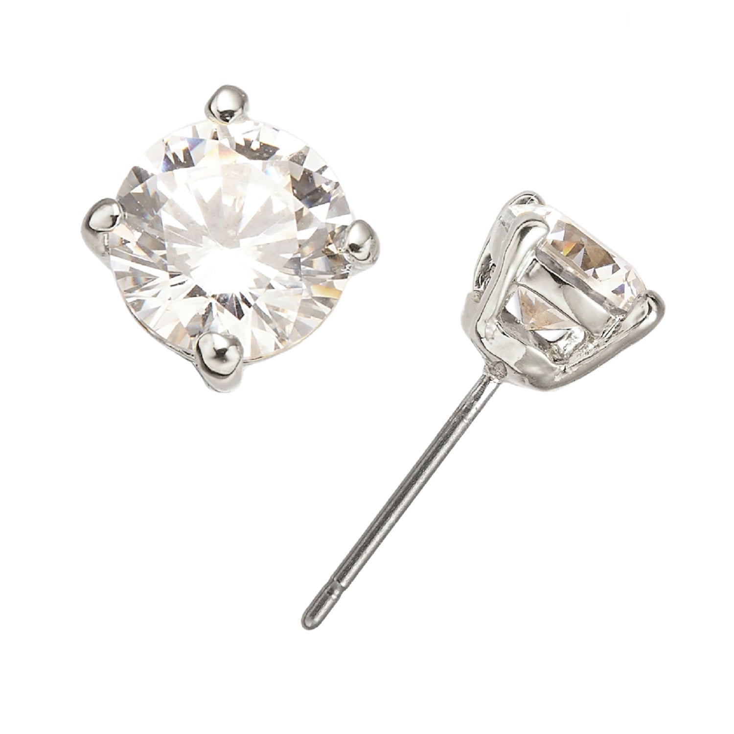 Patinum & Zirconia Earrings, Series Aristocratic