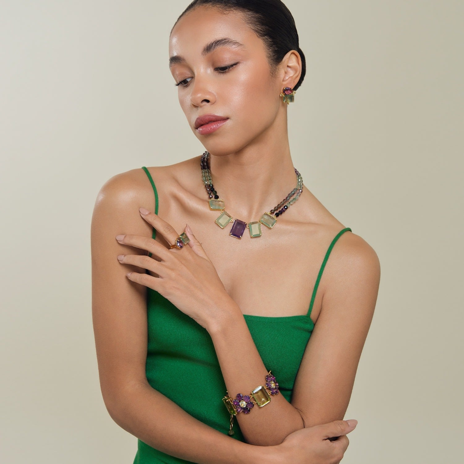 Pauline Studs Pierced