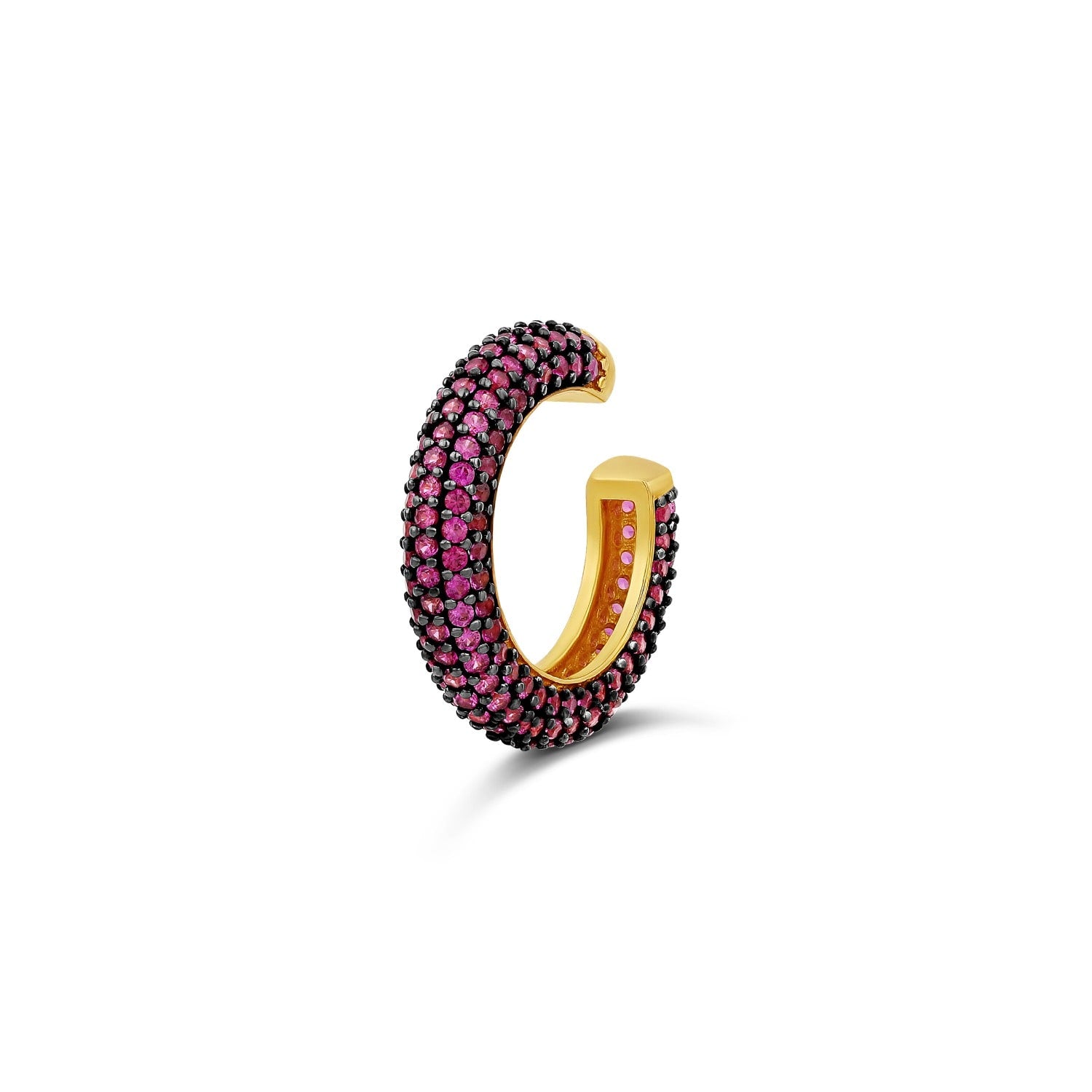 Pave Ear Cuff - Pink