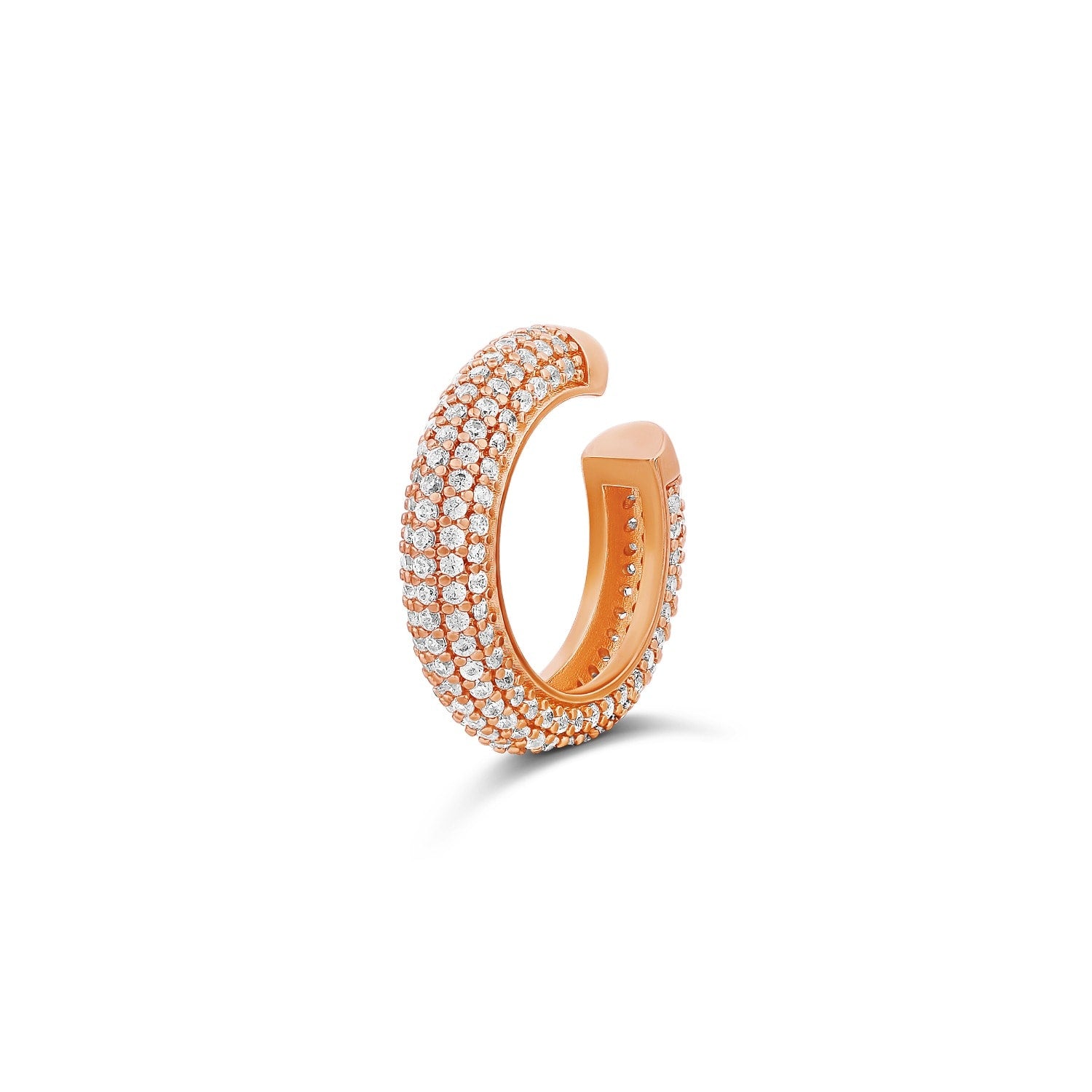 Pave Ear Cuff - Rose Gold