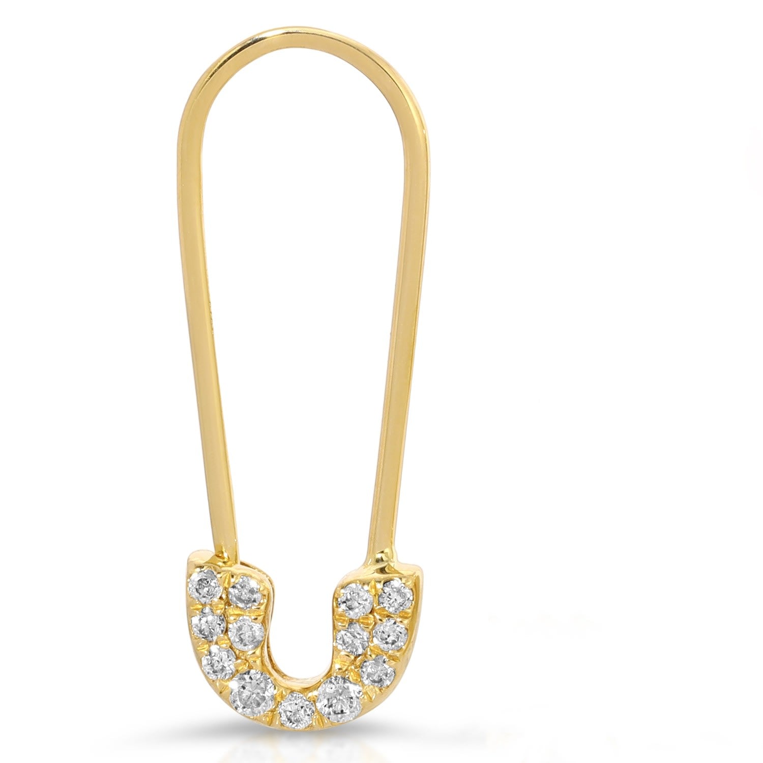 Pavé Safety Pin Earring