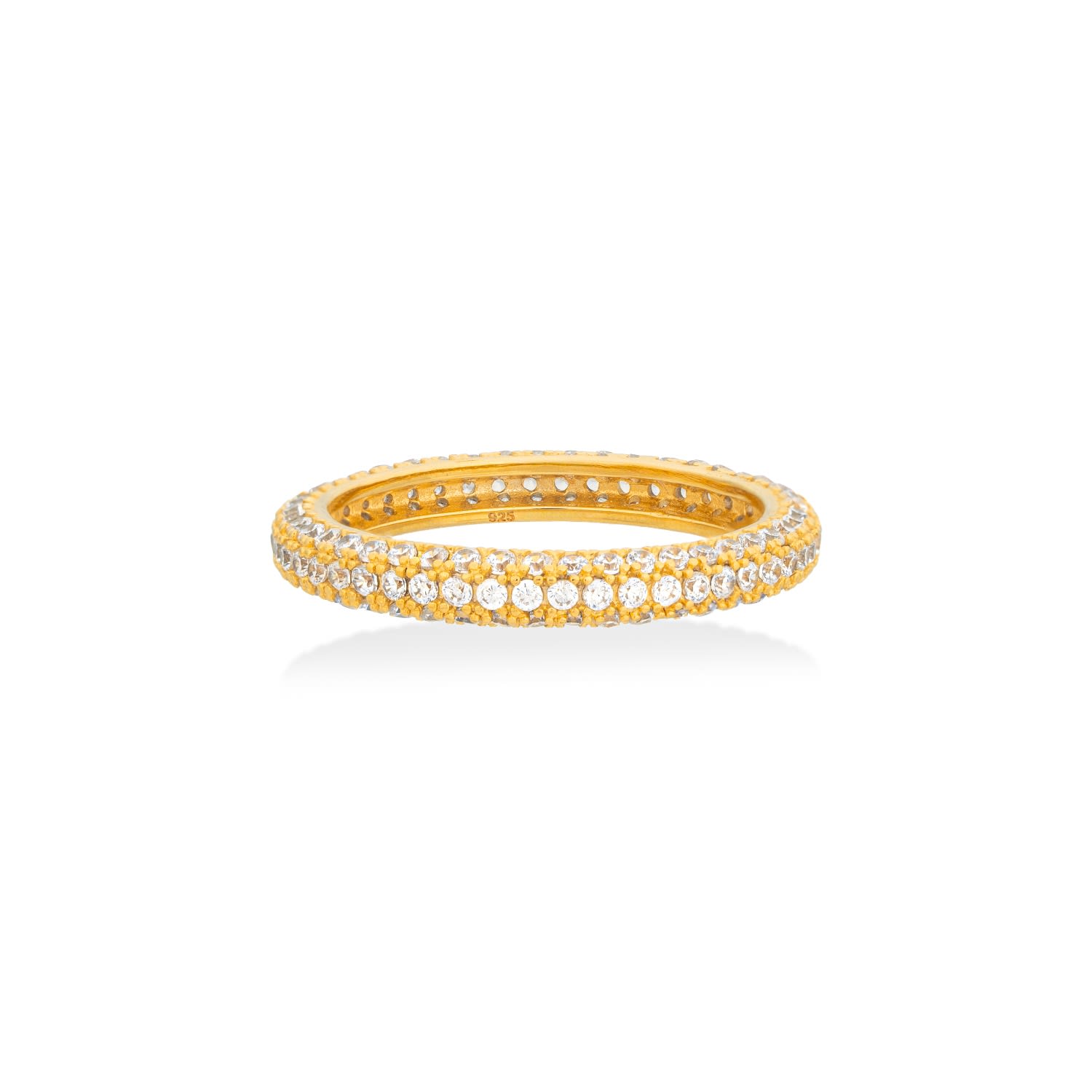 Pave Thin Ring Gold