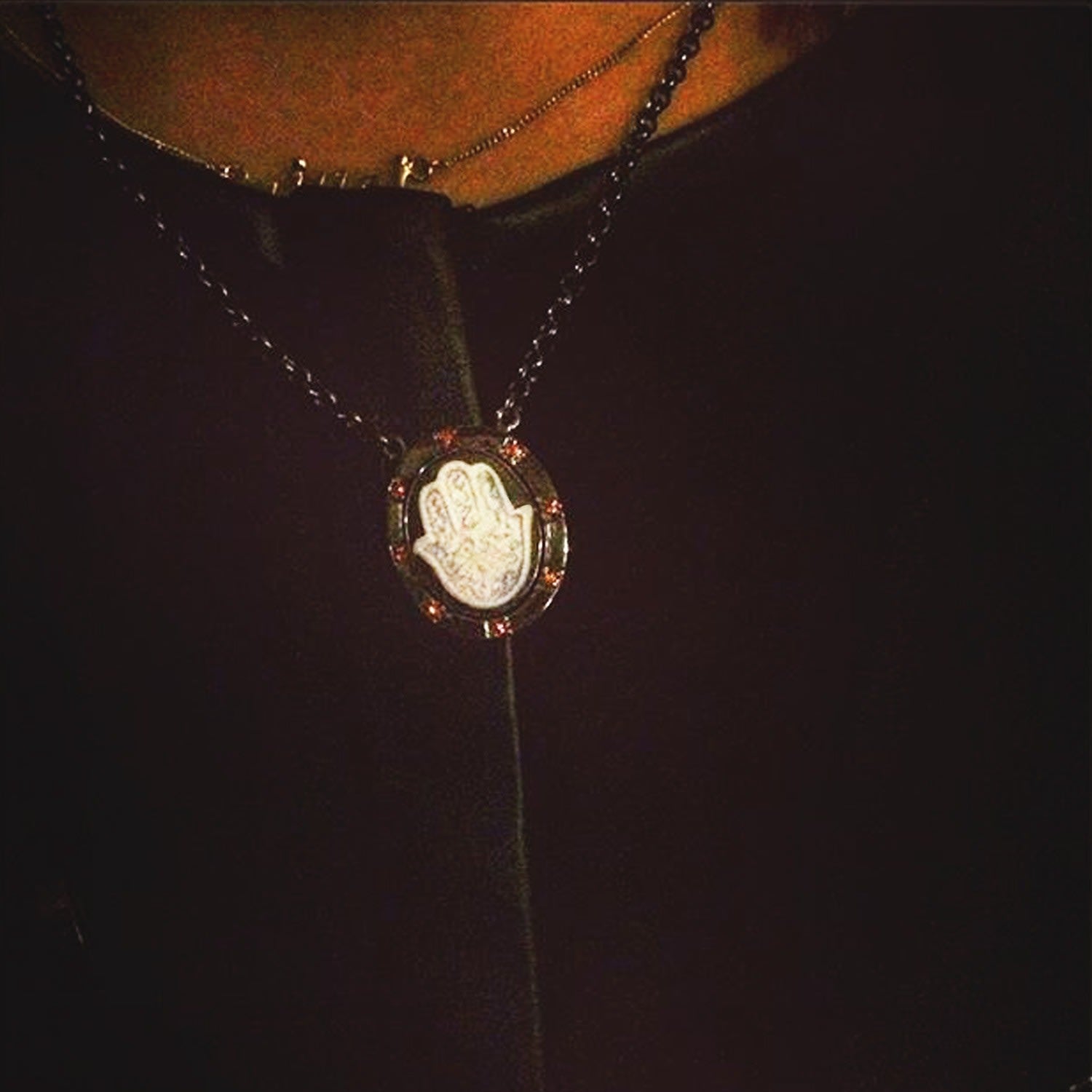 Hand Of Fatima Cameo Necklace