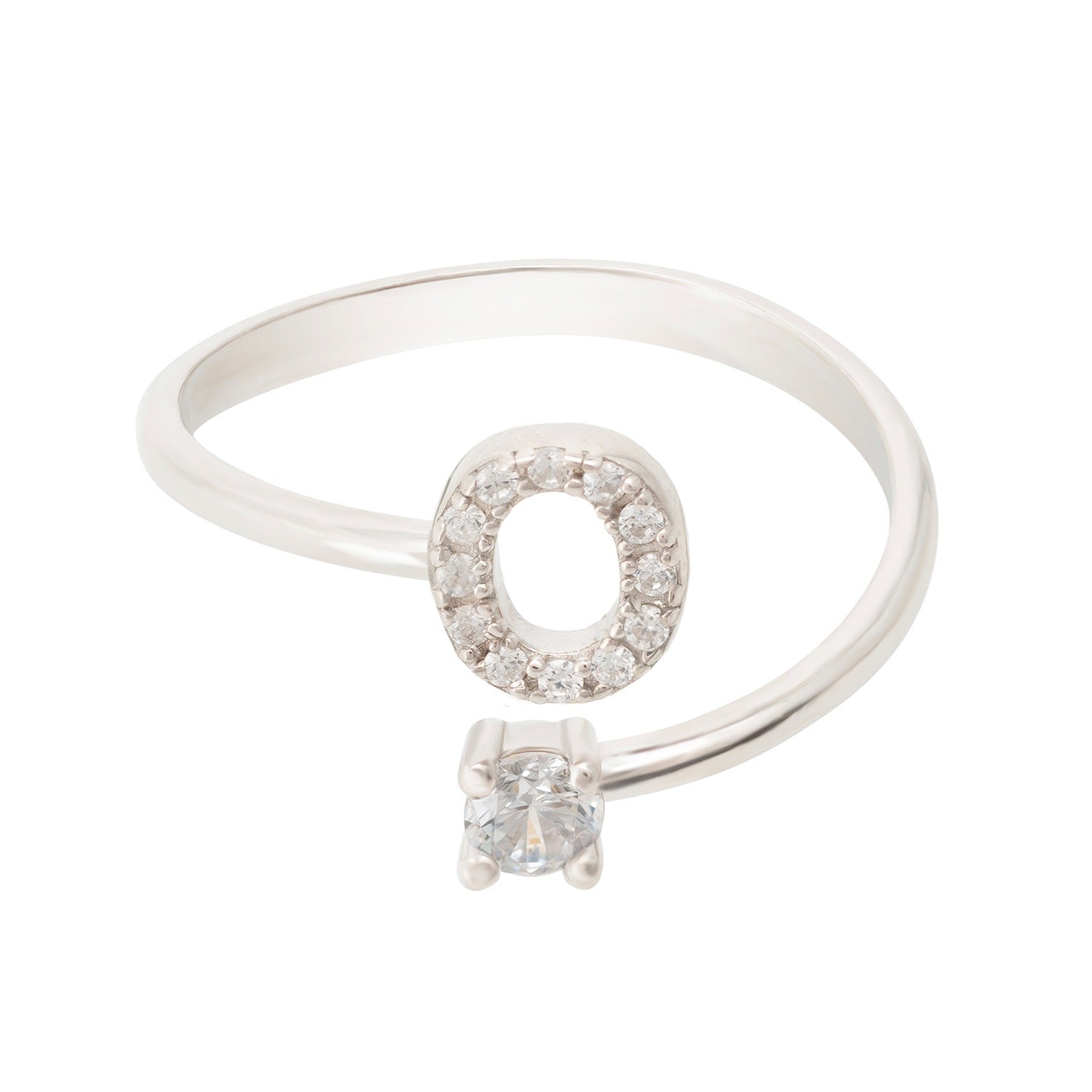 Initial Ring Silver O