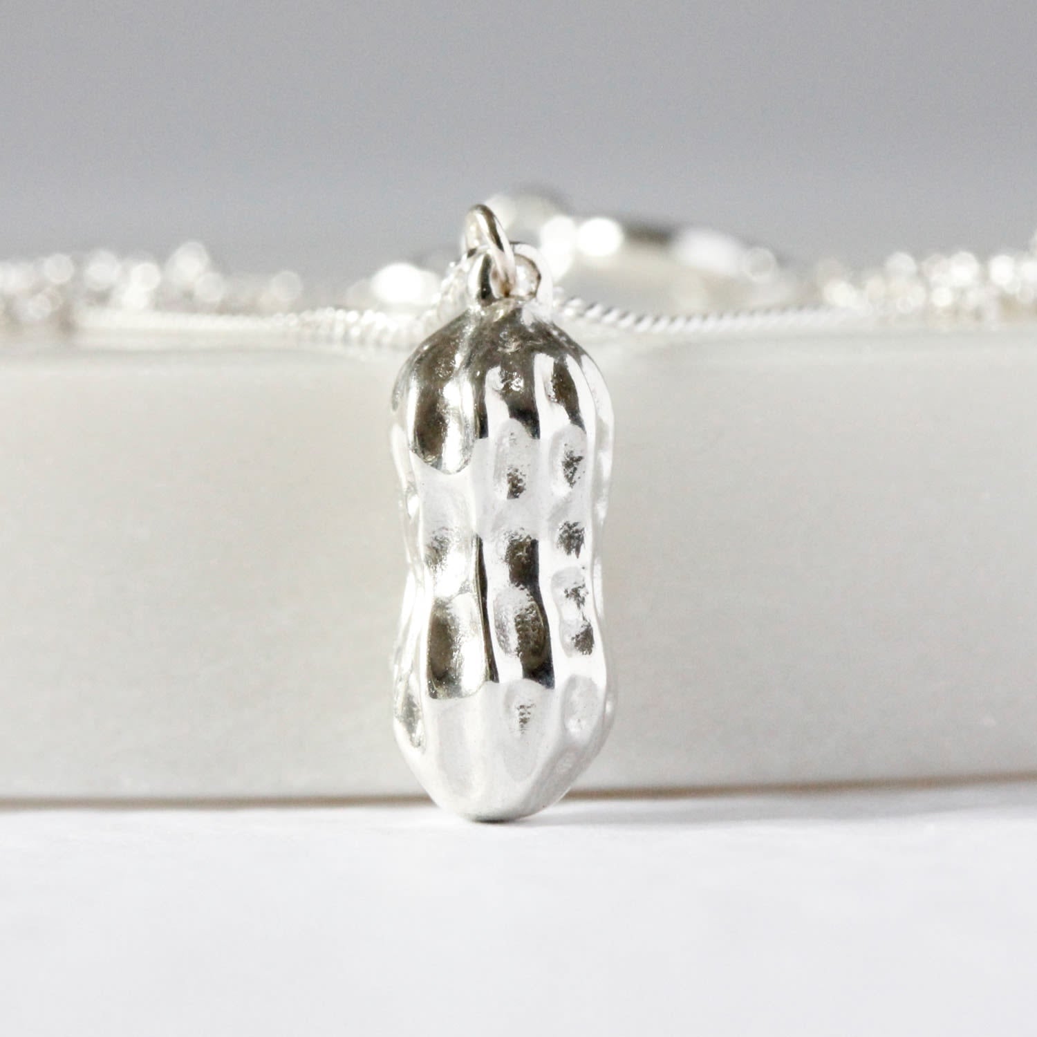 Peanut Necklace – Silver