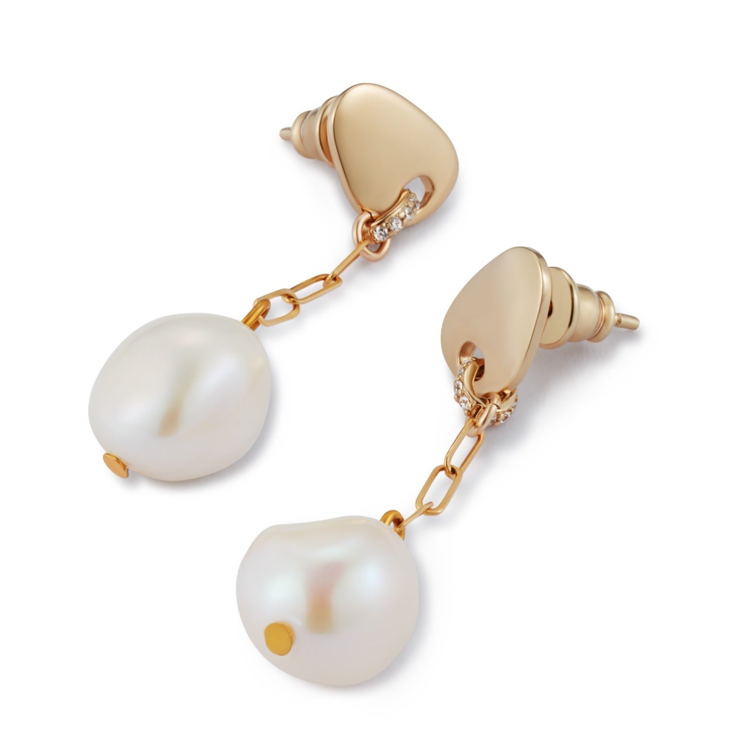 Pearl Drop Earrings - Gold Vermeil
