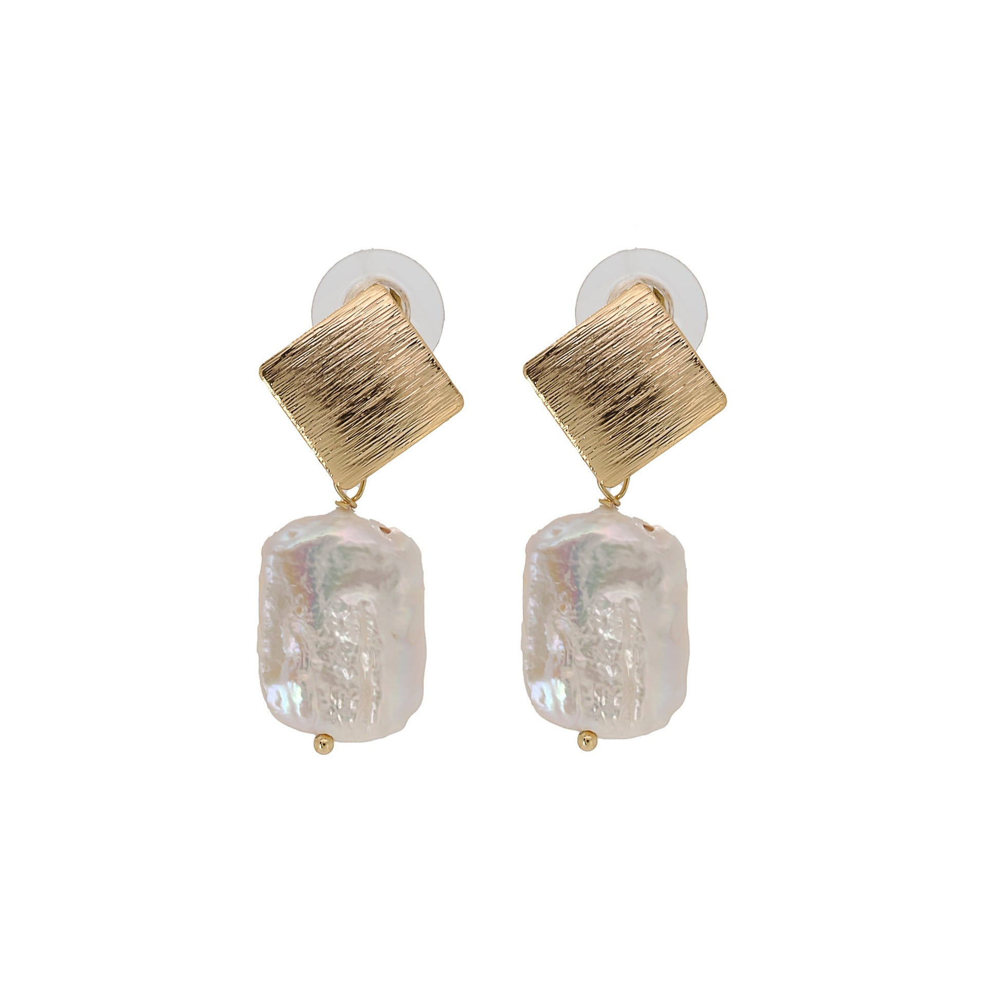 Pearl Gold Cleopatra Earrings Gold