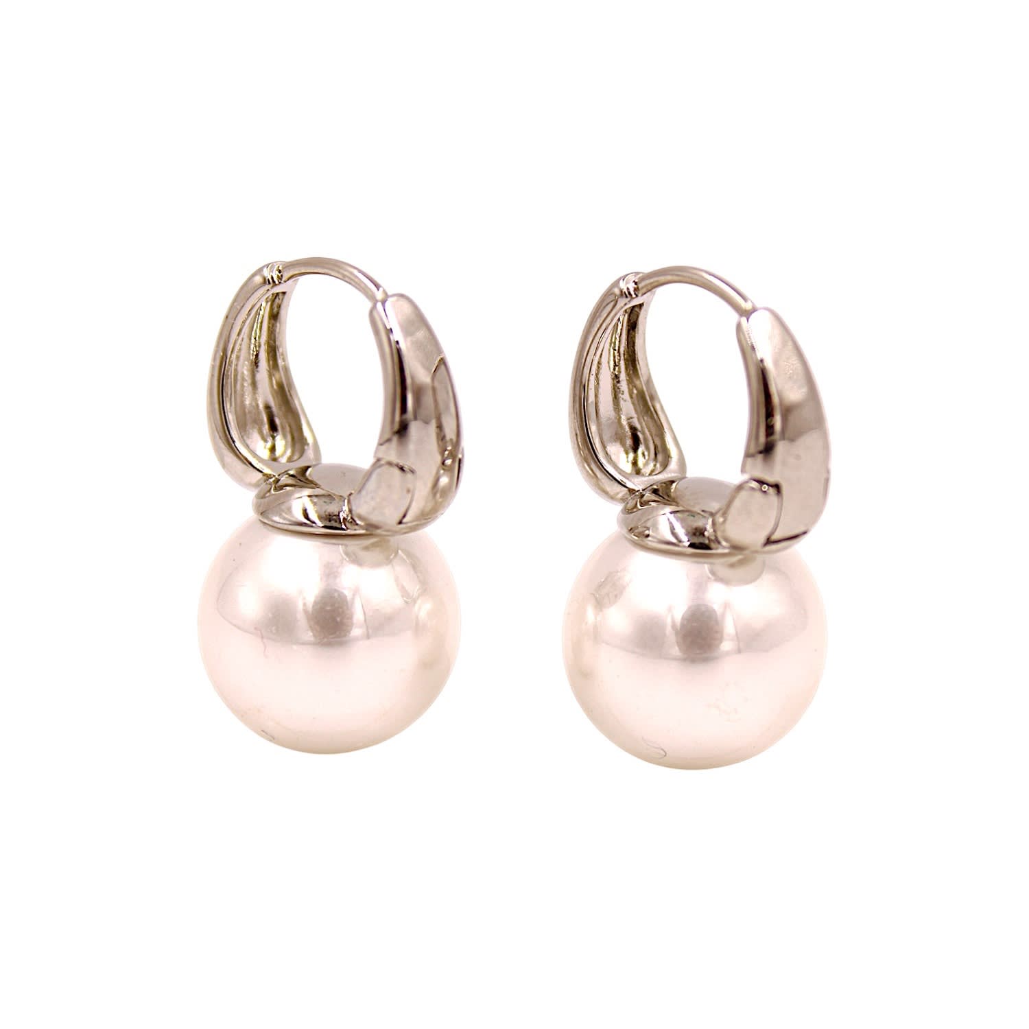 Pearl Hoop Earrings