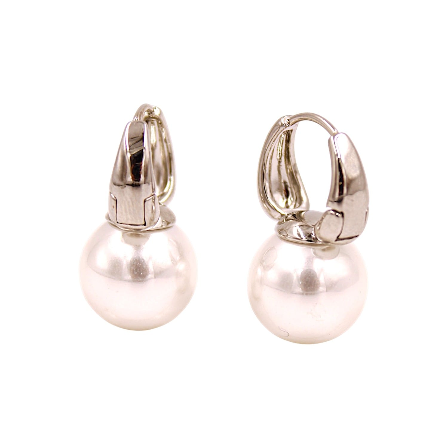Pearl Hoop Earrings