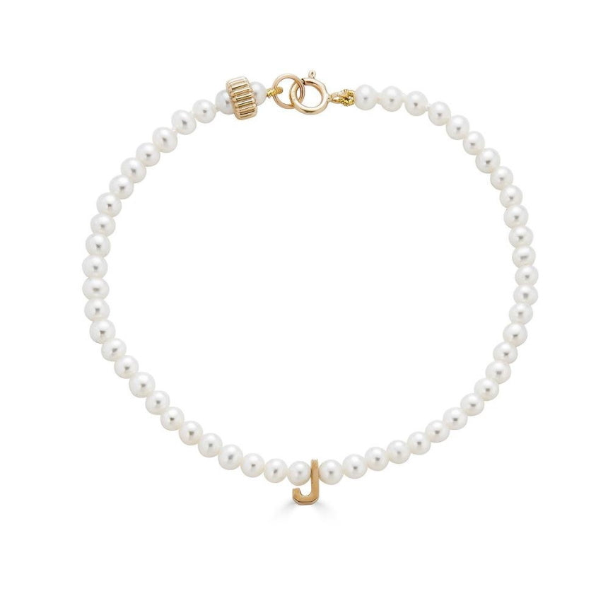 Pearl Initial Bracelet