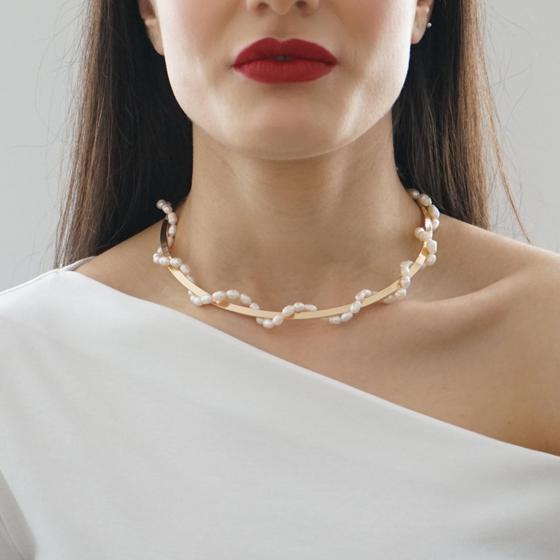 Pearl Neck Cuff Ayda