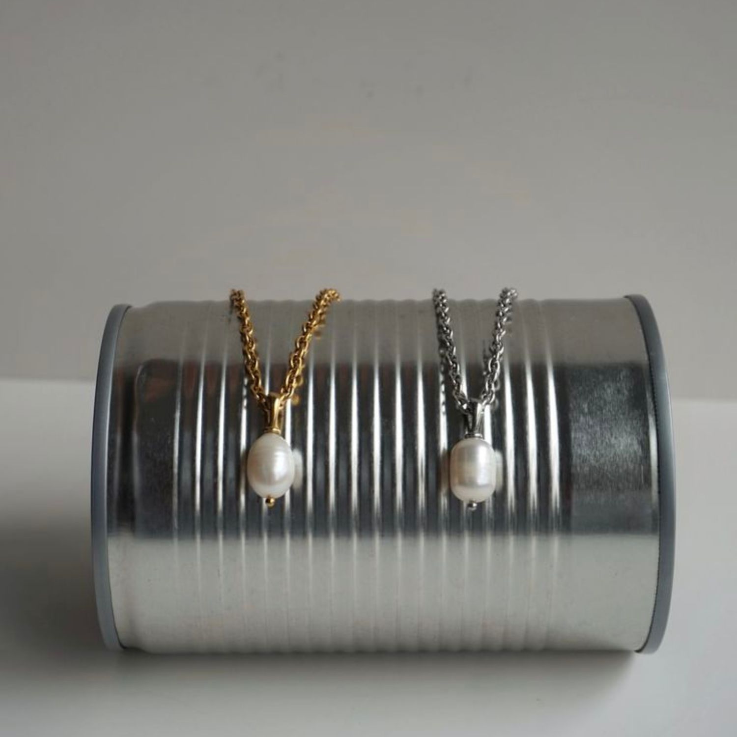 Pearl Pendant Necklace In Silver