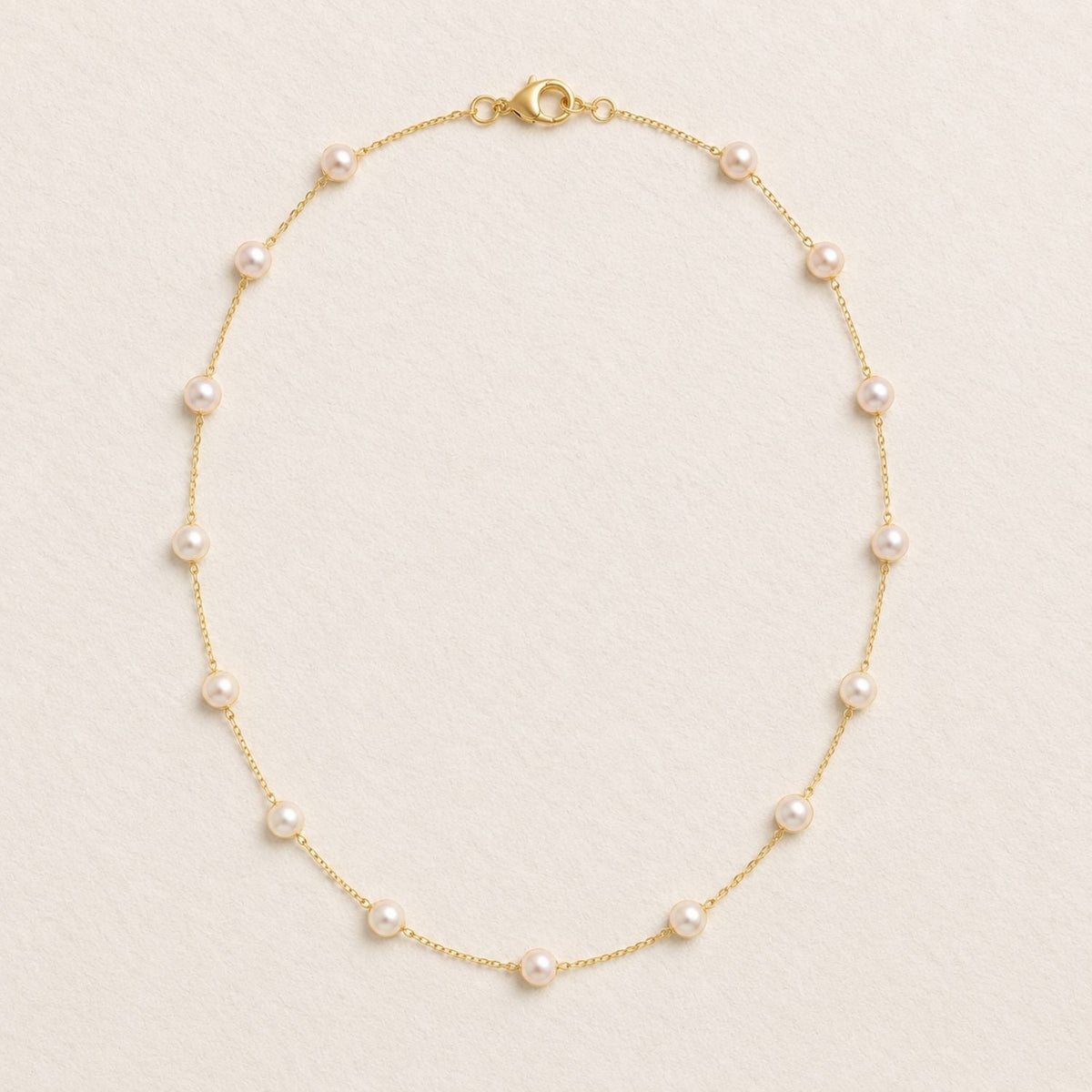 Aurora Large Pearl Station Necklace